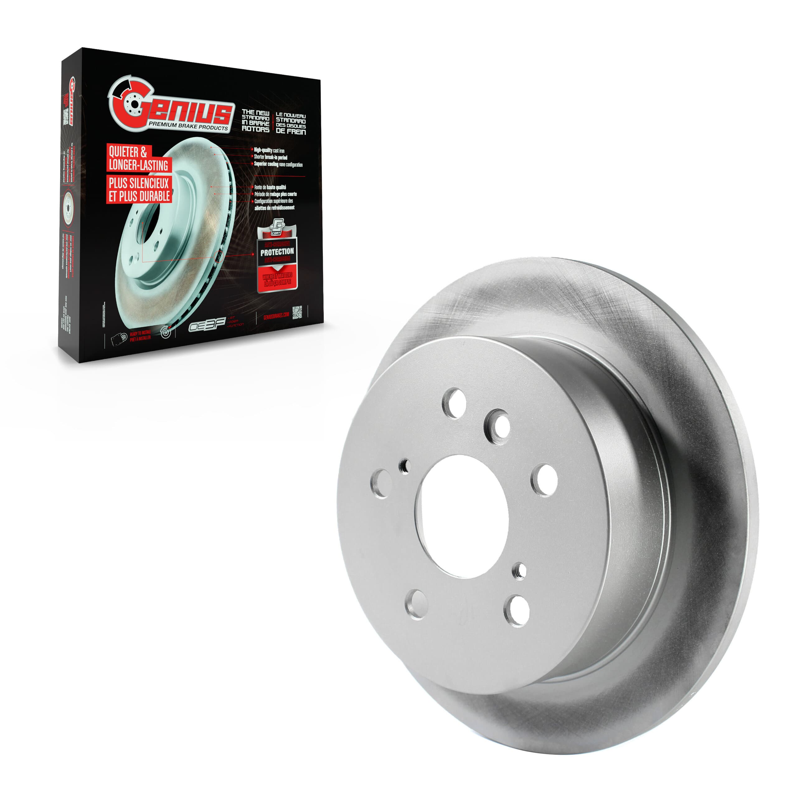 Genius - GCR-980076 - Rear Disc Brake Rotor image 1