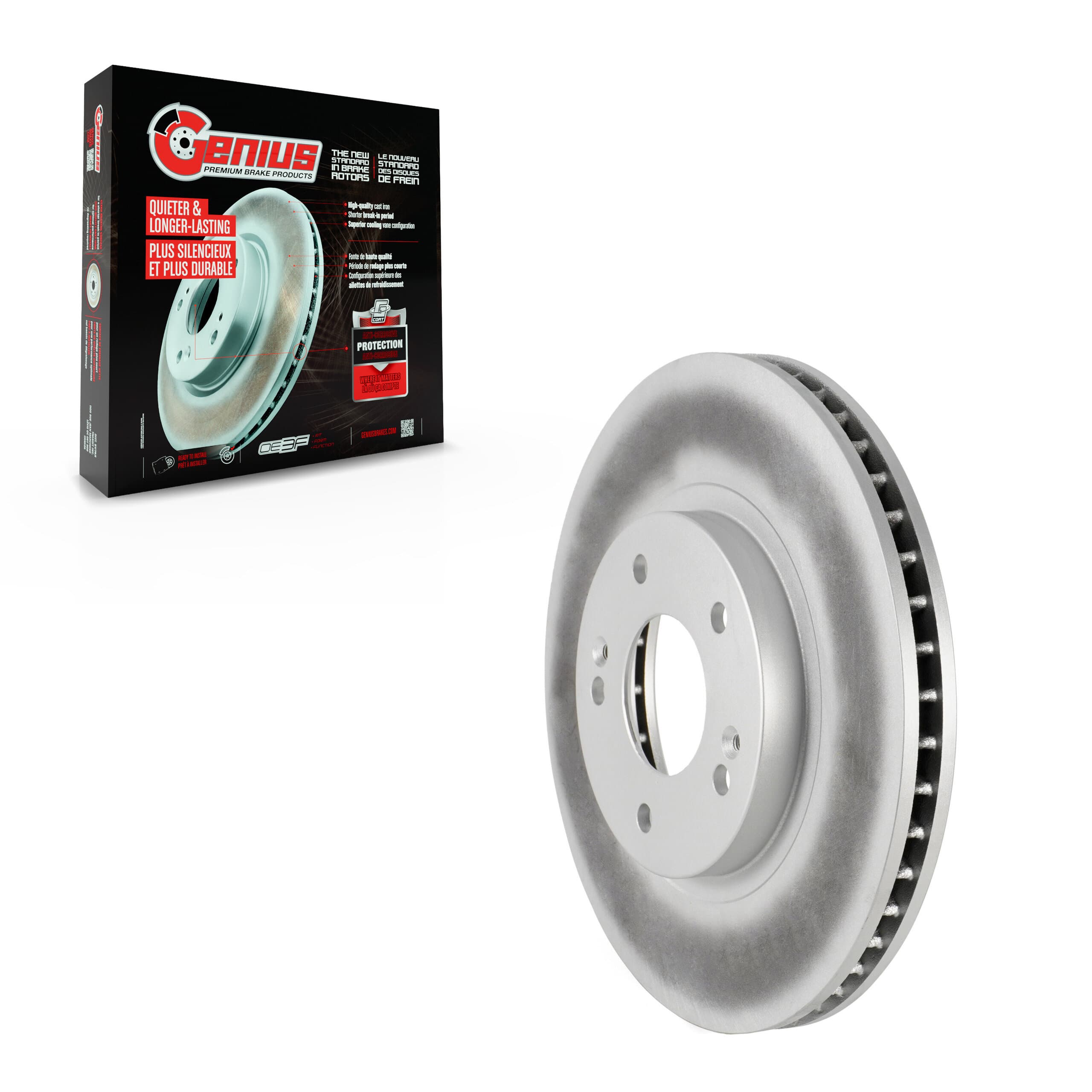Genius - GCR-980091 - Front Disc Brake Rotor image 1