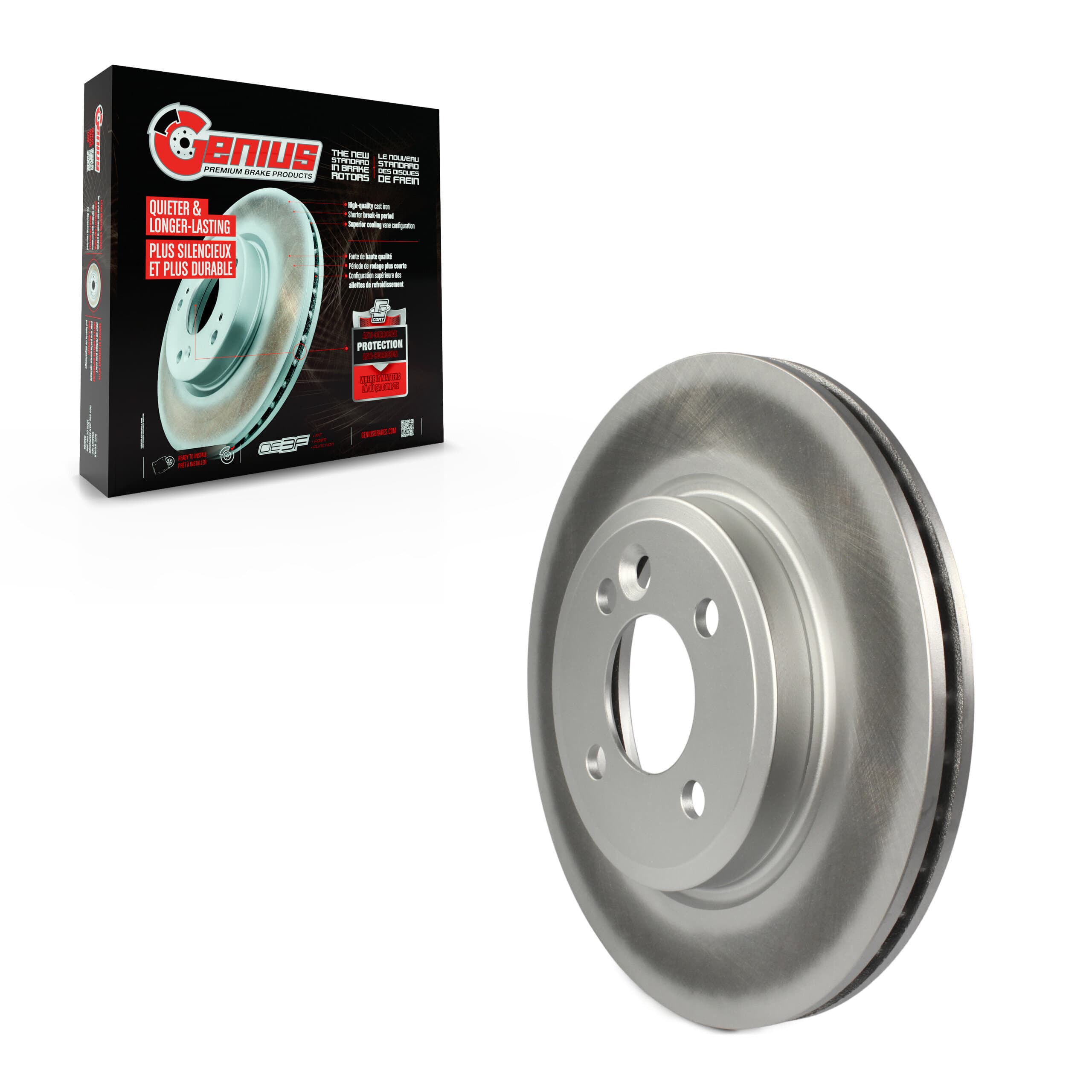 Genius - GCR-980153 - Front Disc Brake Rotor image 1