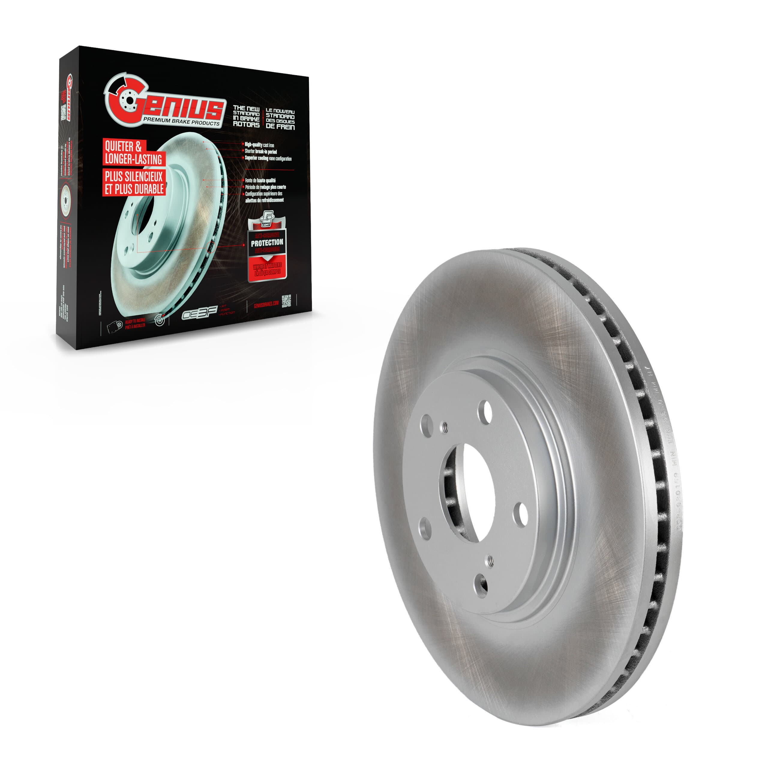 Genius - GCR-980159 - Front Disc Brake Rotor image 1