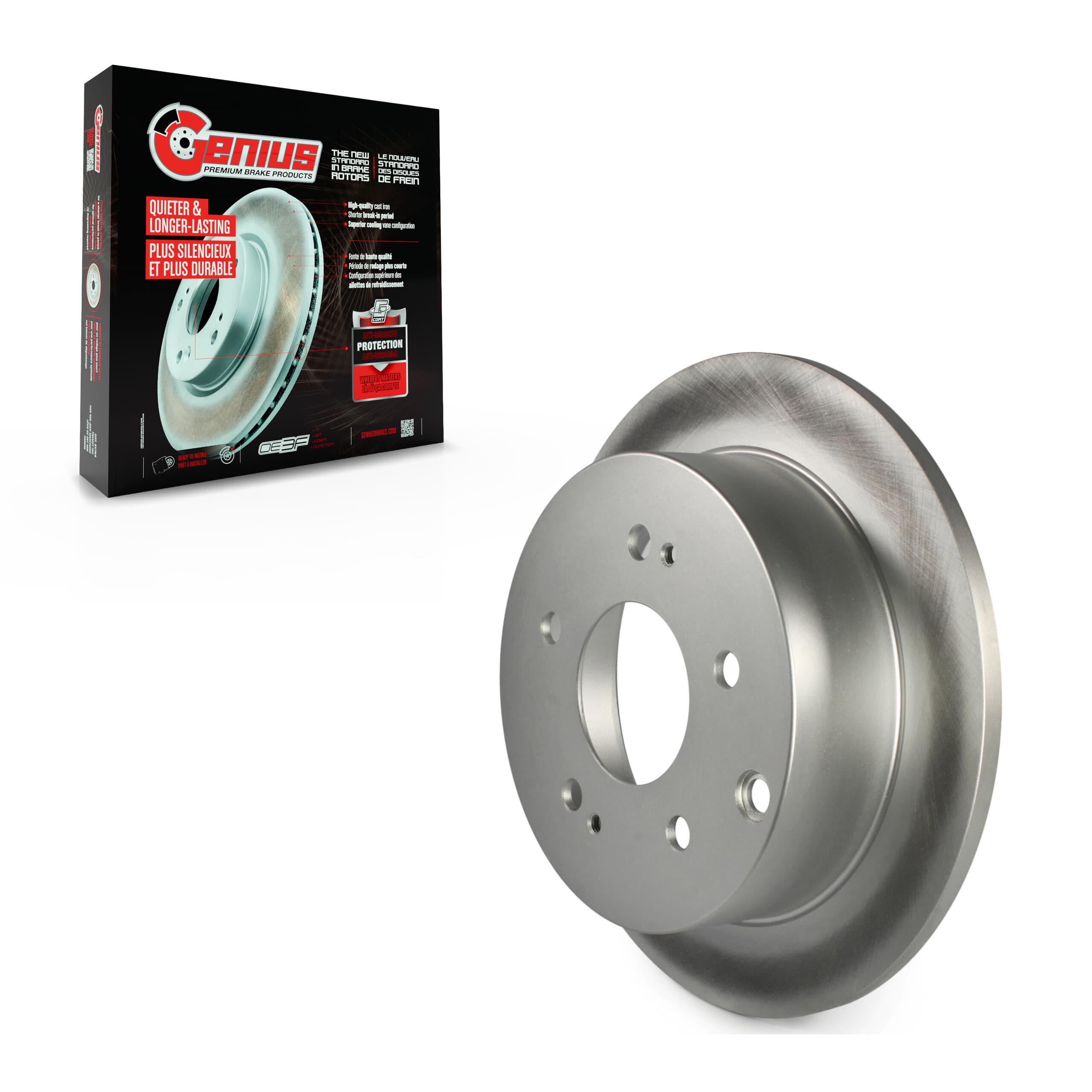 Genius - GCR-980208 - Rear Disc Brake Rotor image 1