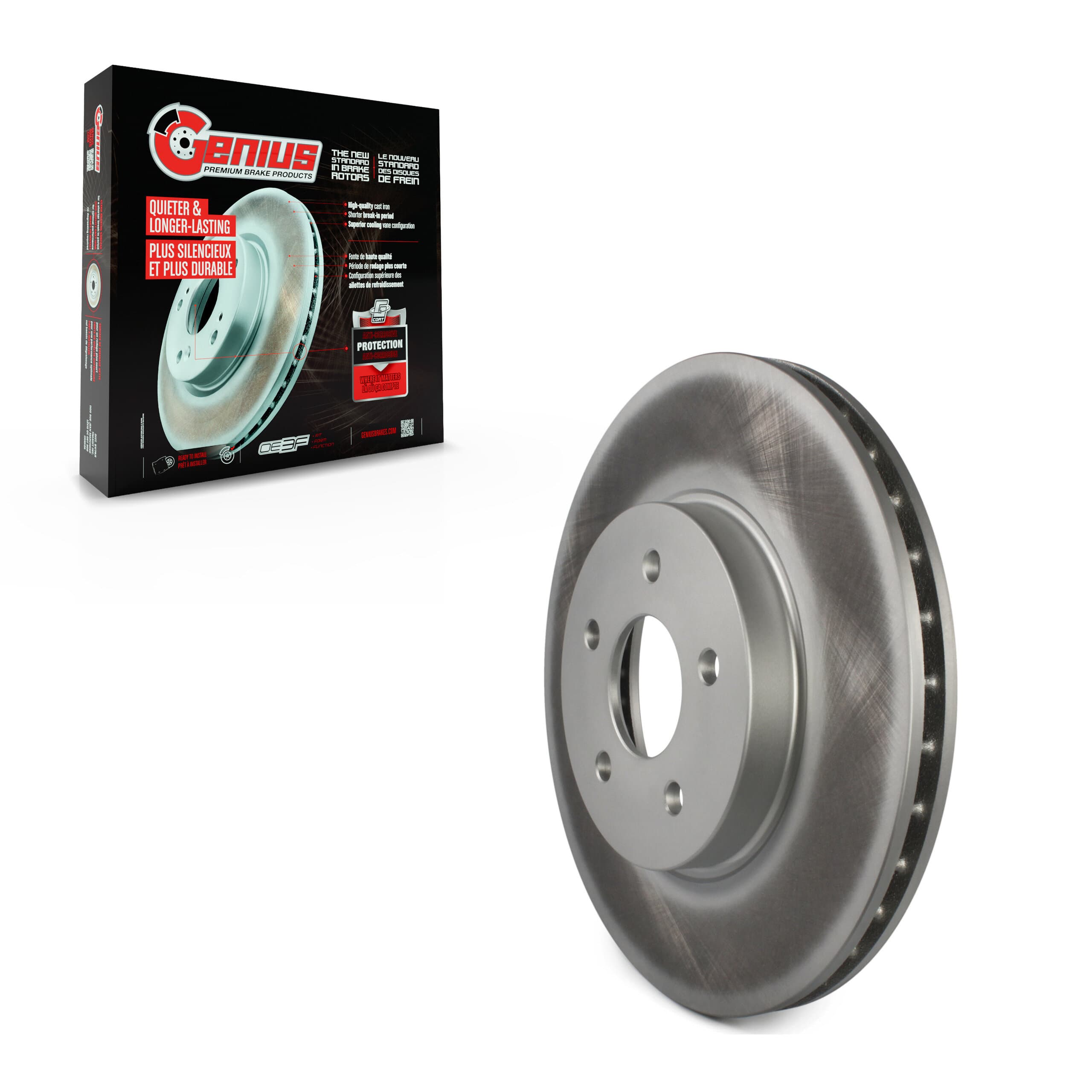 Genius - GCR-980234 - Front Disc Brake Rotor image 1