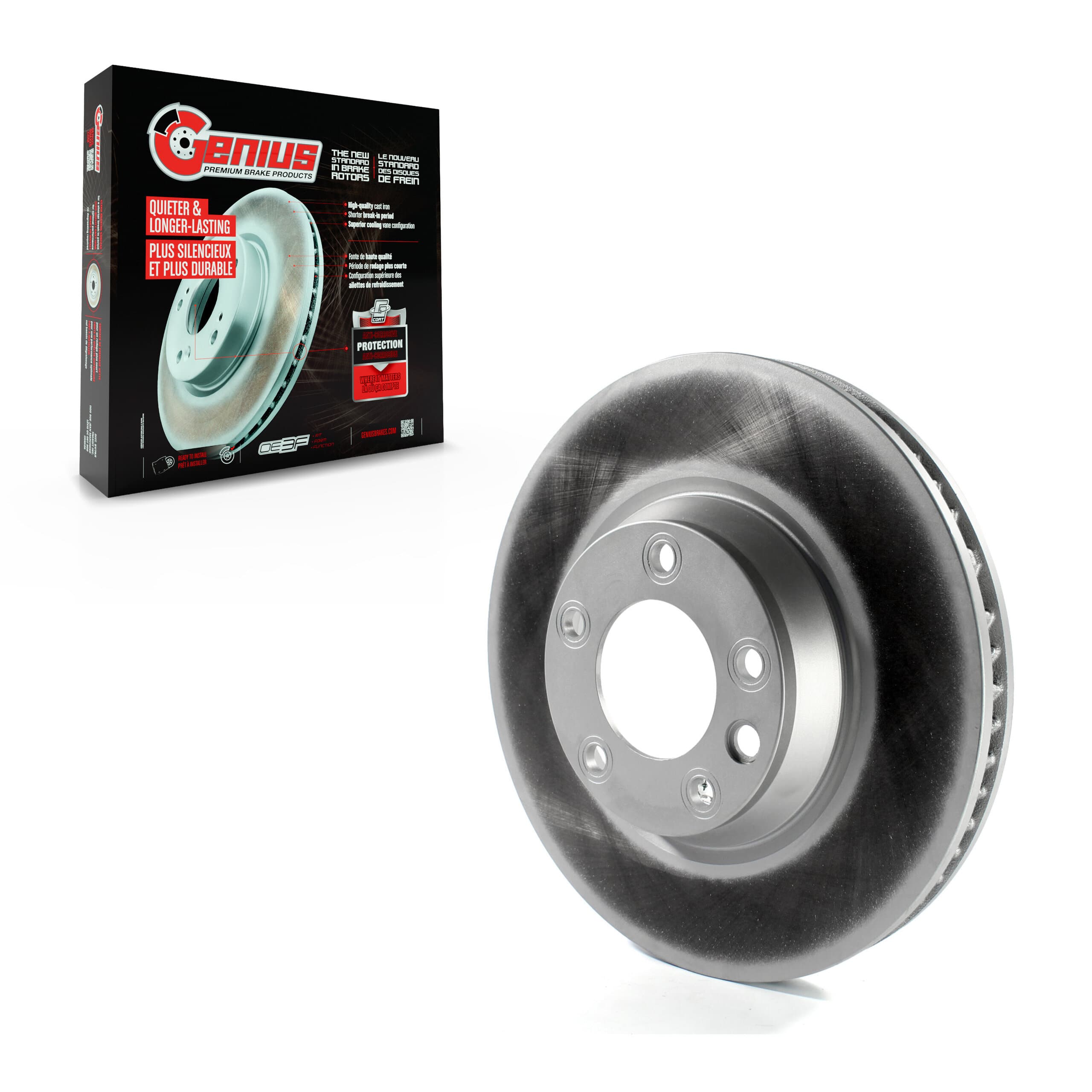Genius - GCR-980310 - Front Right Disc Brake Rotor image 1