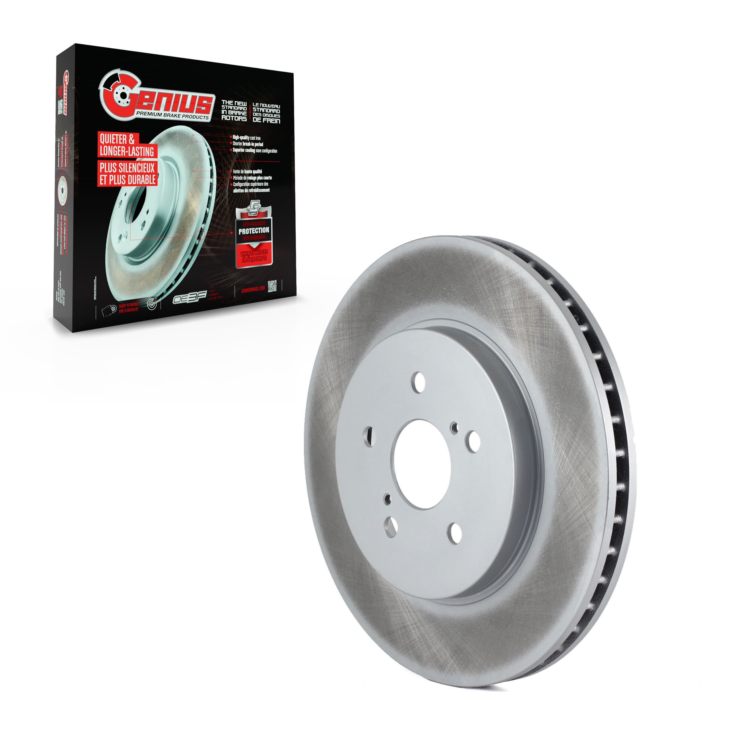 Genius - GCR-980341 - Front Disc Brake Rotor image 1