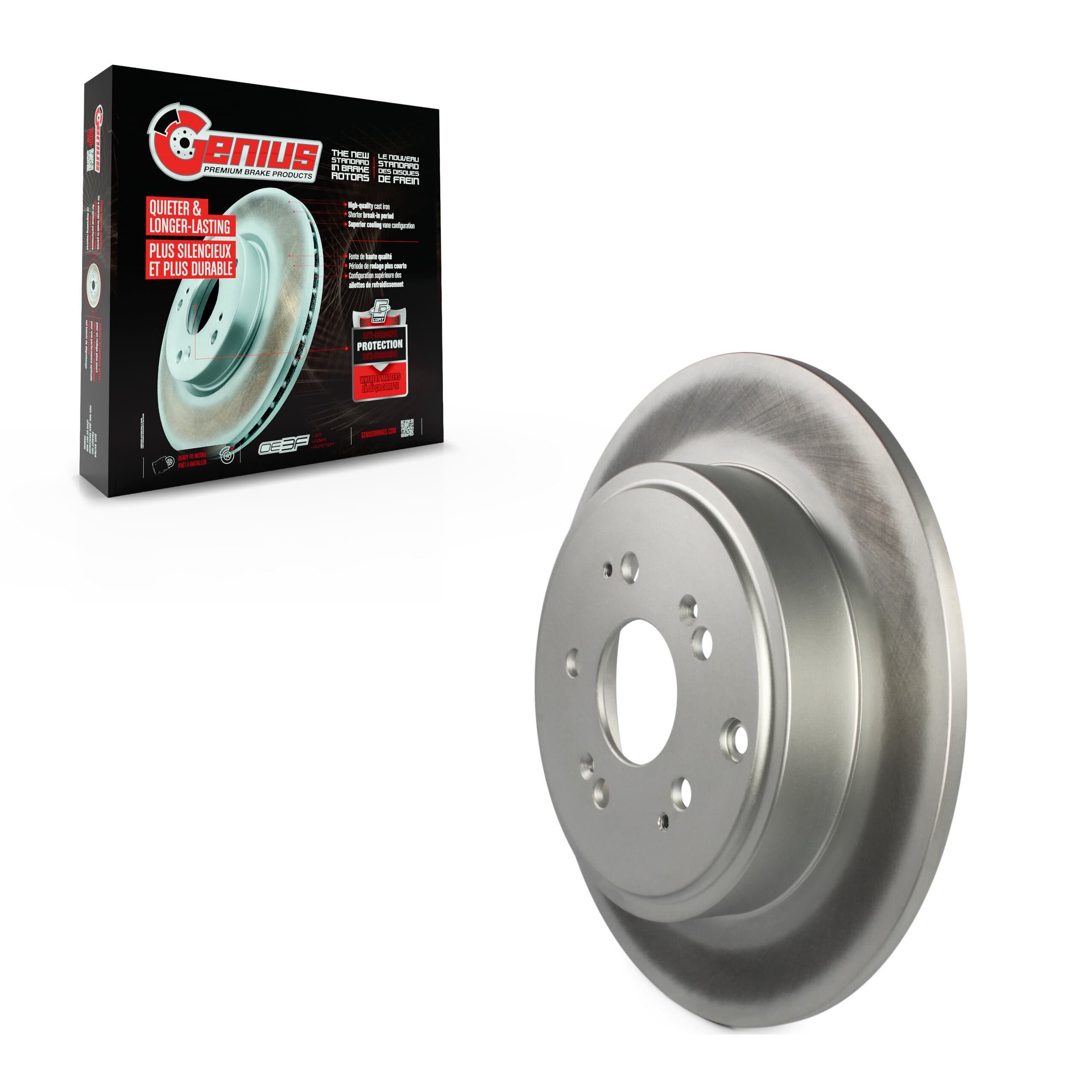 Genius - GCR-980349 - Rear Disc Brake Rotor image 1