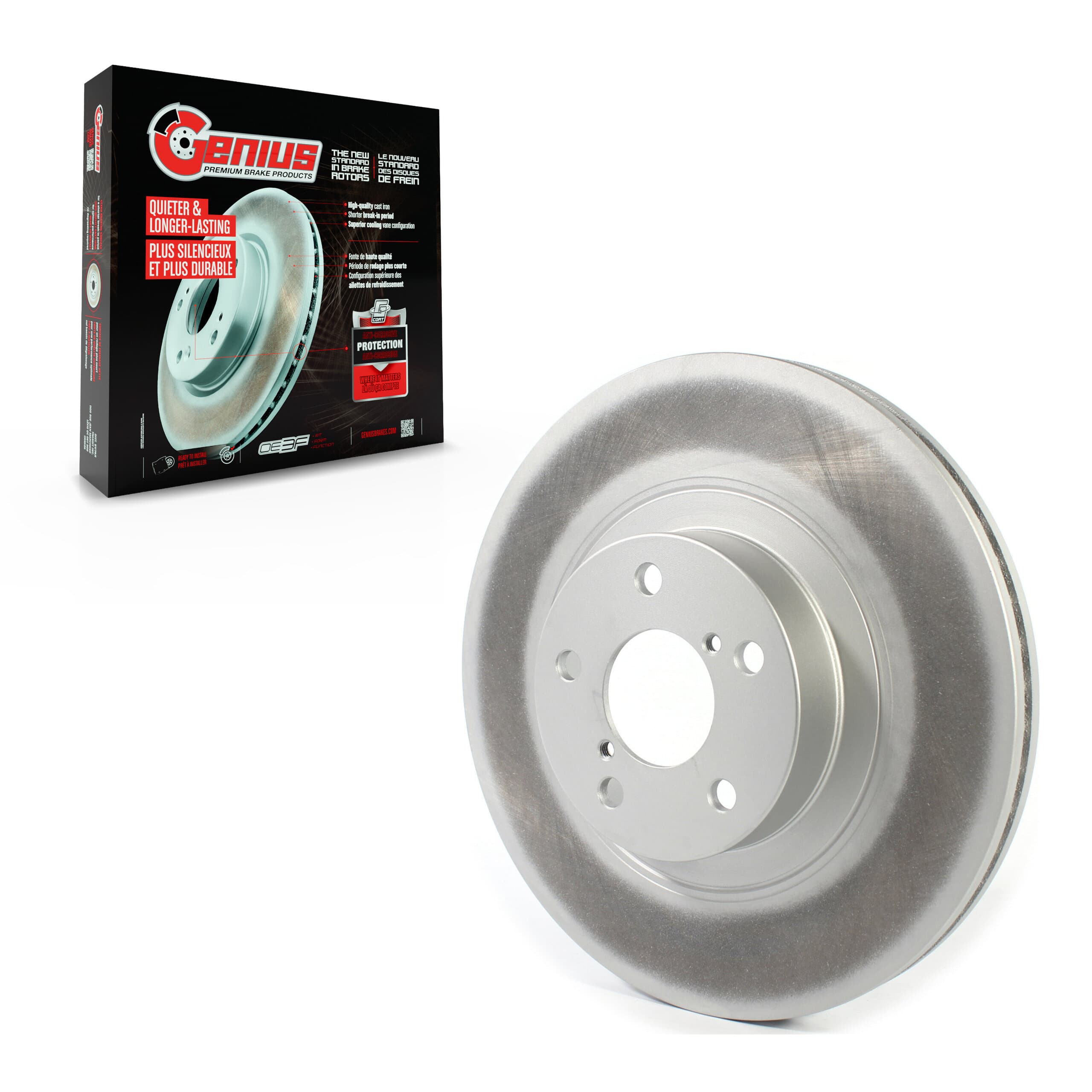 Genius - GCR-980360 - Front Disc Brake Rotor image 1