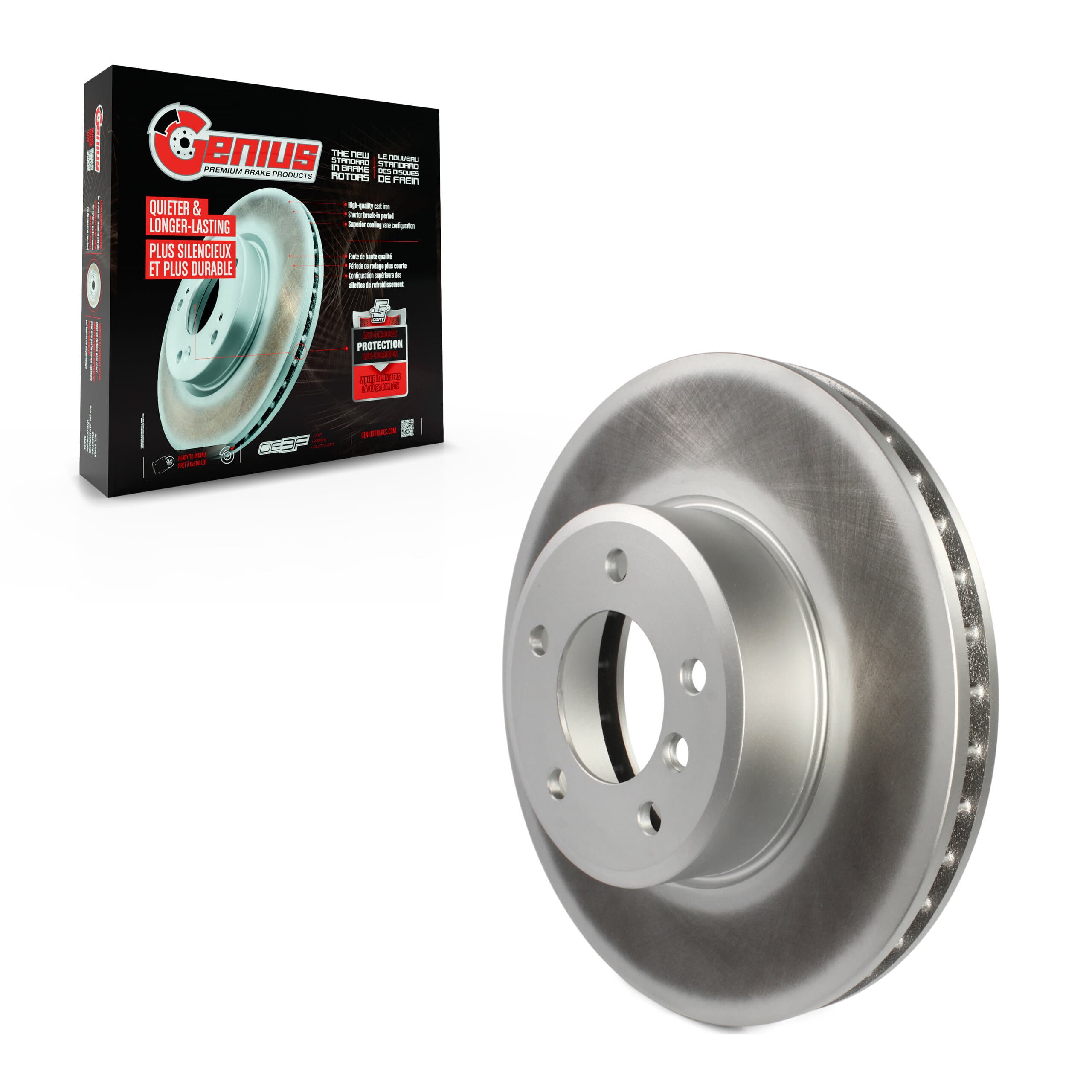 Genius - GCR-980396 - Front Disc Brake Rotor image 1