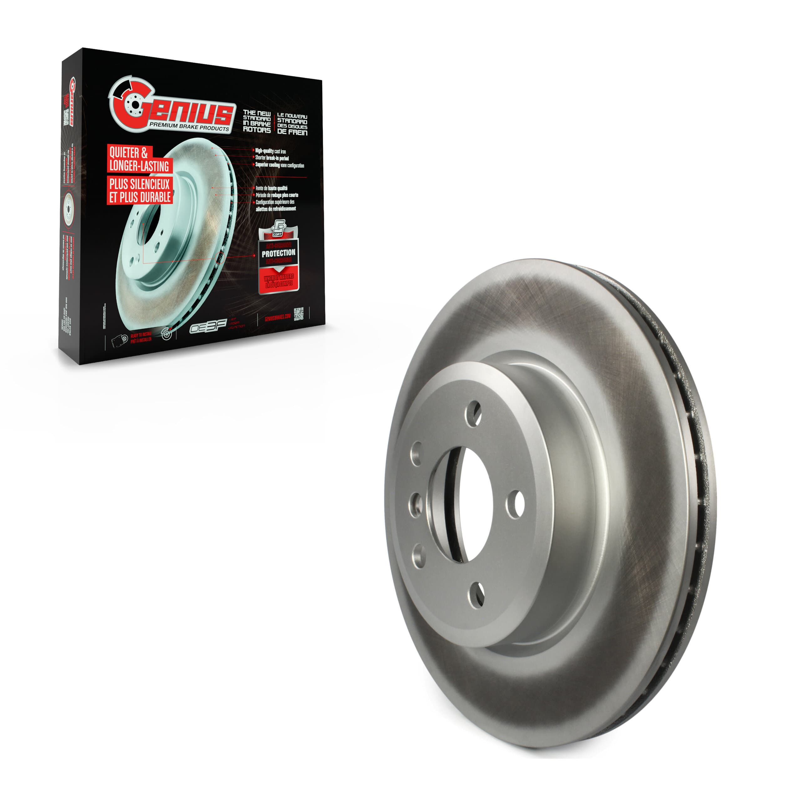 Genius - GCR-980397 - Front Disc Brake Rotor image 1