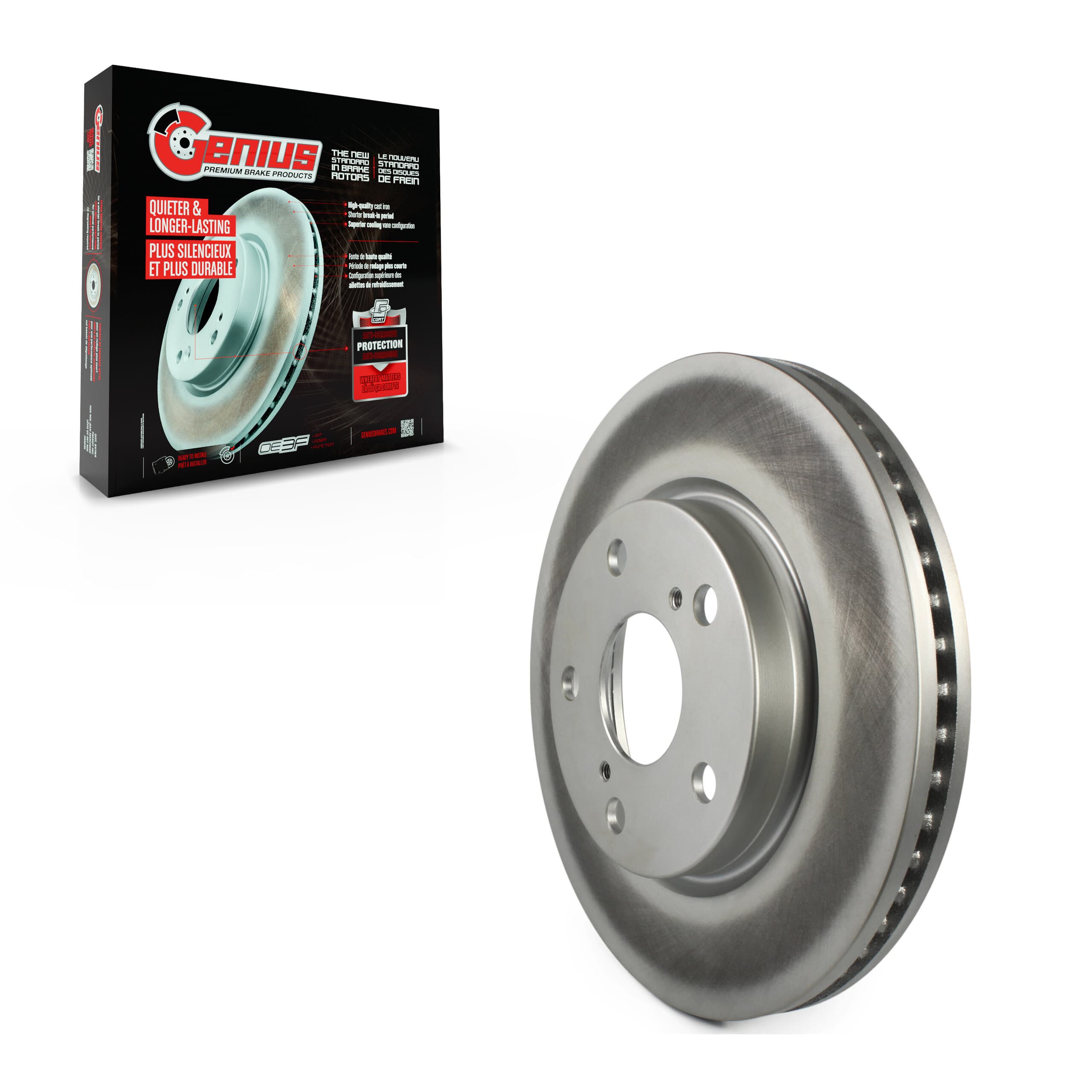 Genius - GCR-980477 - Front Disc Brake Rotor image 1