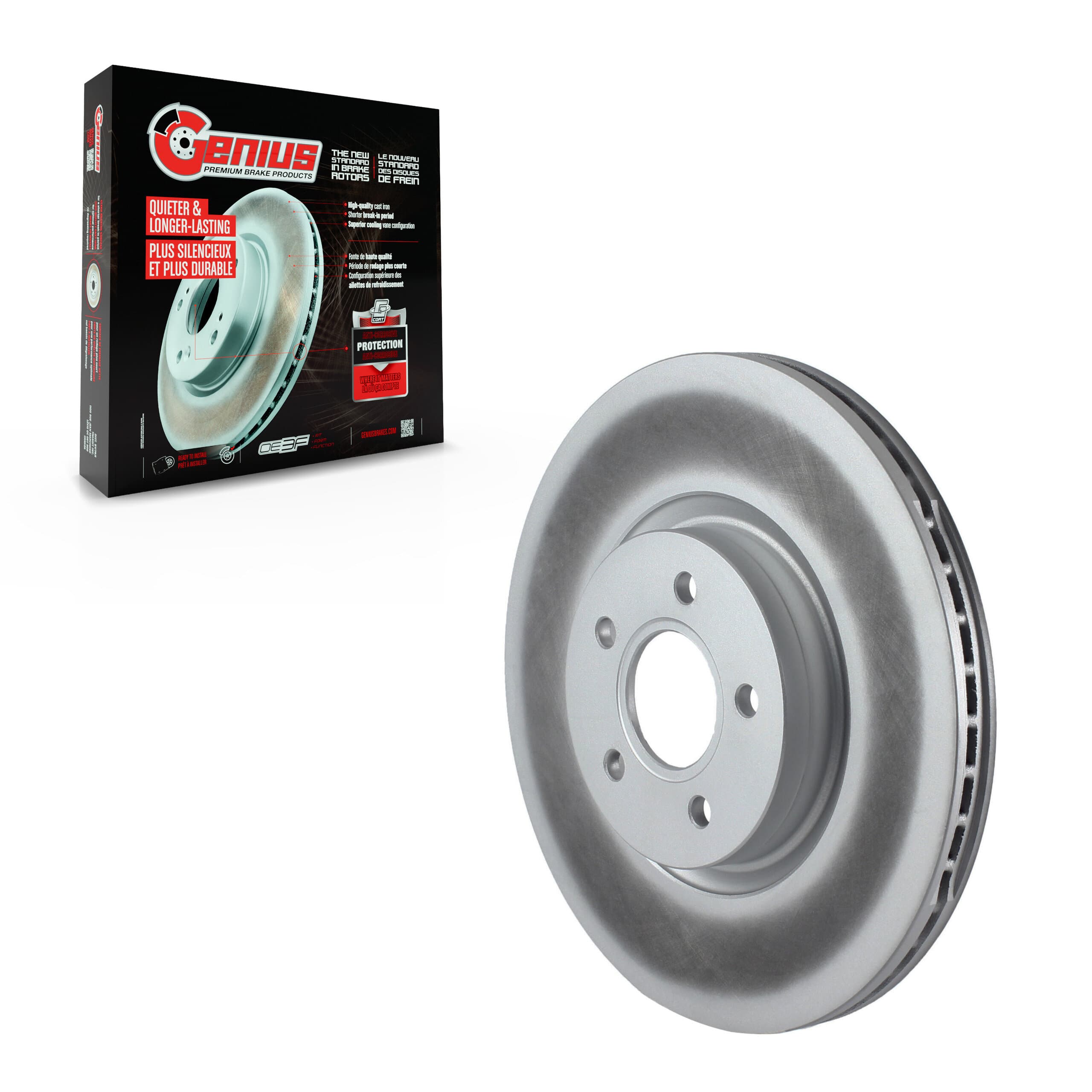 Genius - GCR-980552 - Front Disc Brake Rotor image 1
