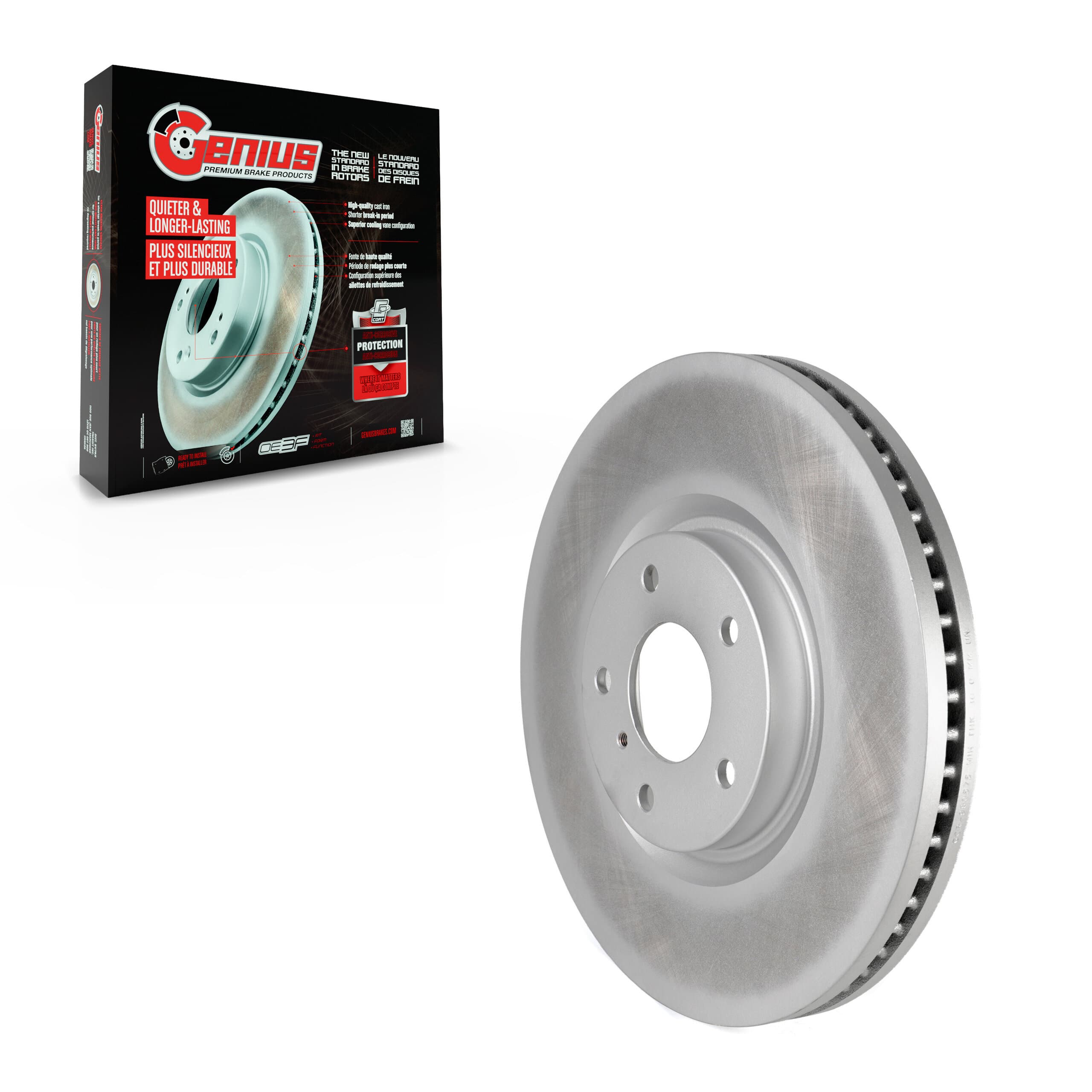 Genius - GCR-980575 - Front Disc Brake Rotor image 1
