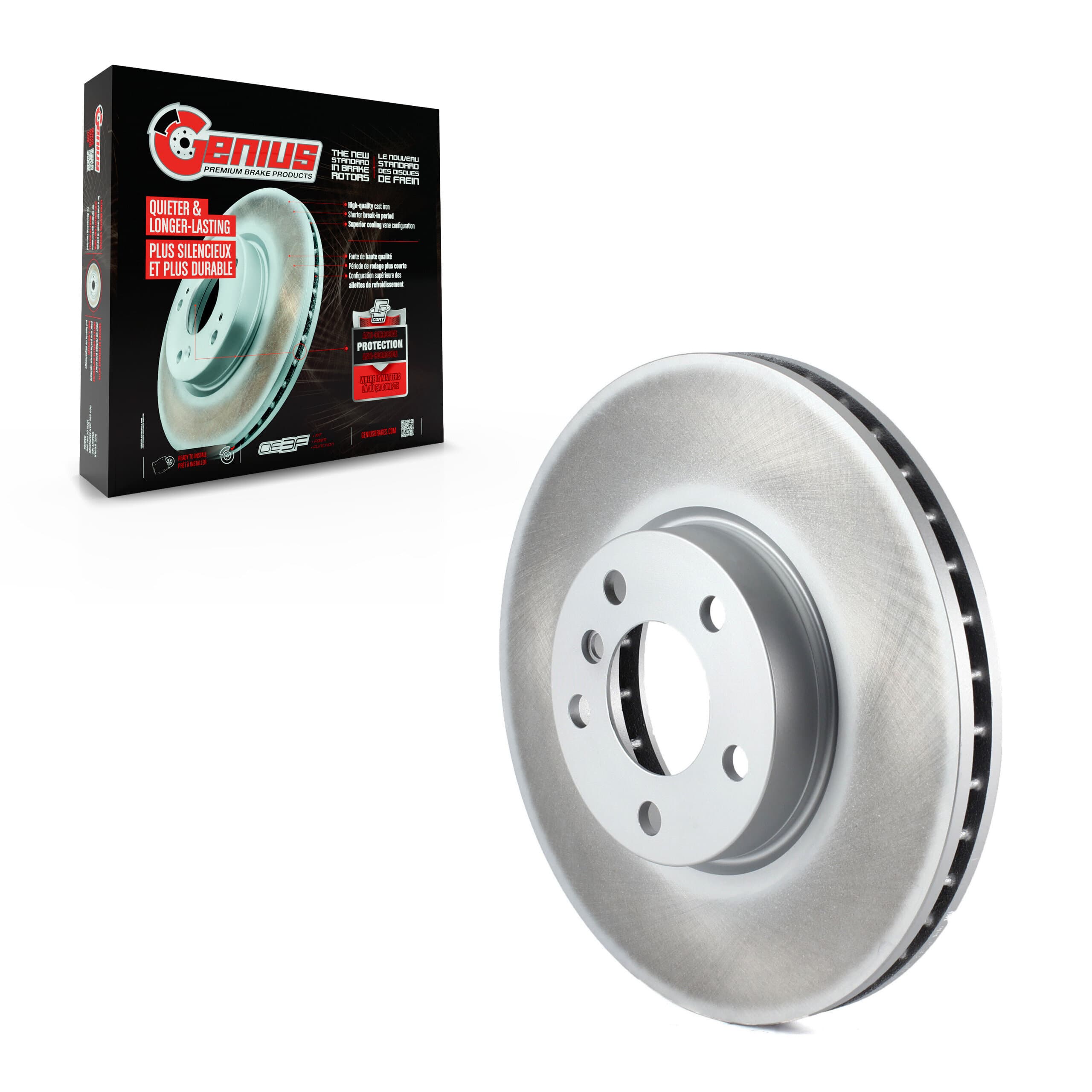 Genius - GCR-980590 - Front Disc Brake Rotor image 1