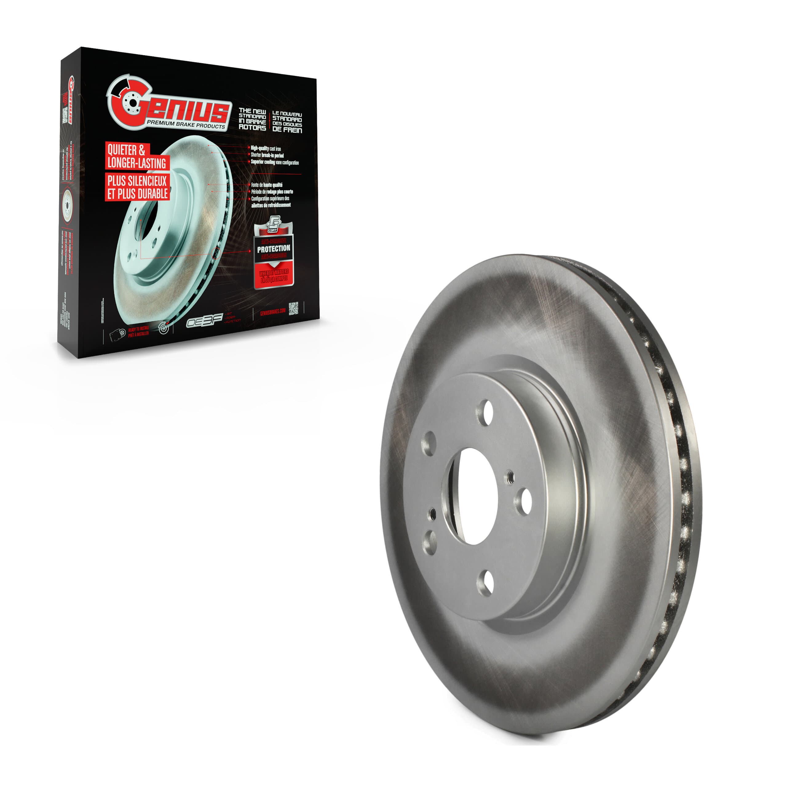 Genius - GCR-980629 - Front Disc Brake Rotor image 1