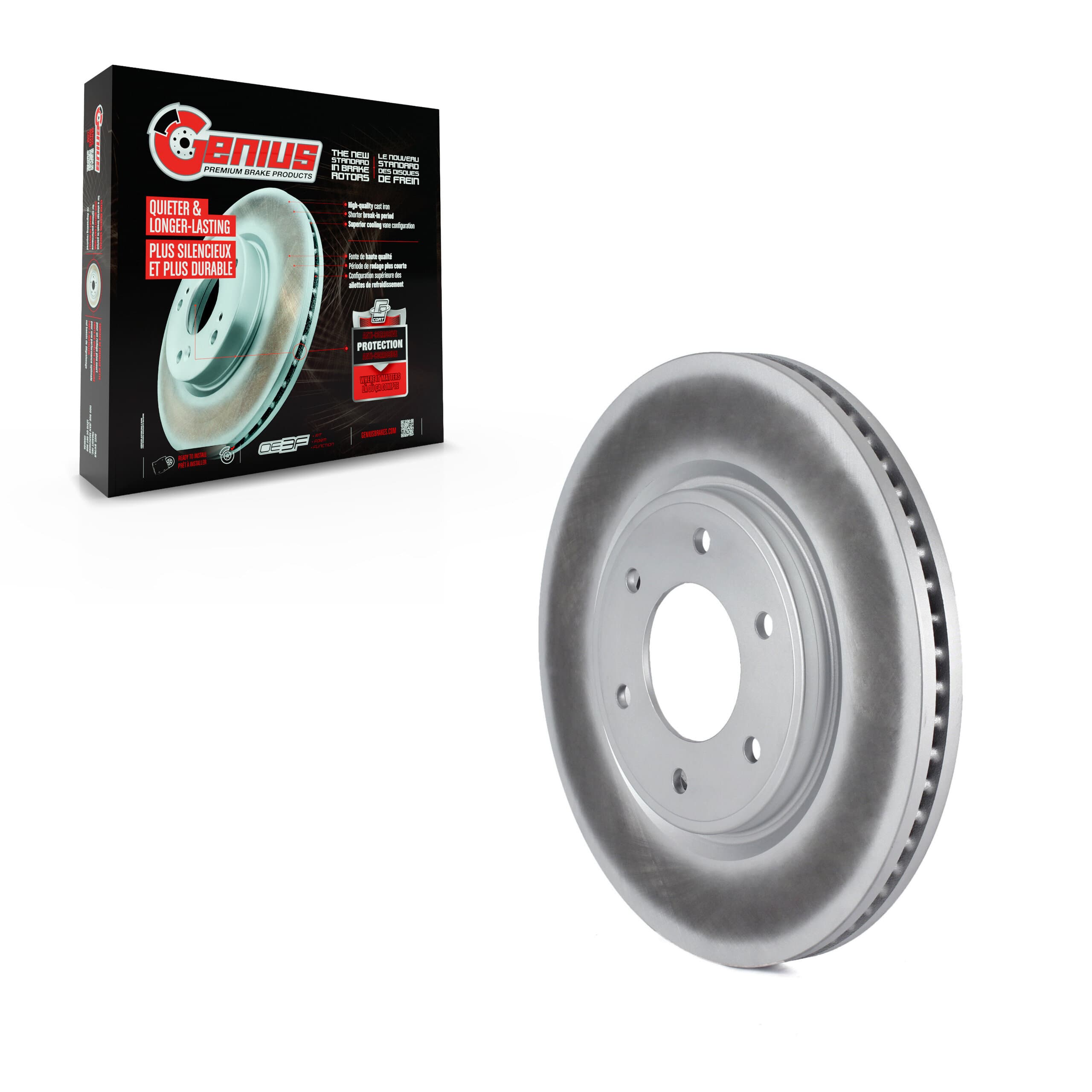 Genius - GCR-980630 - Front Disc Brake Rotor image 1