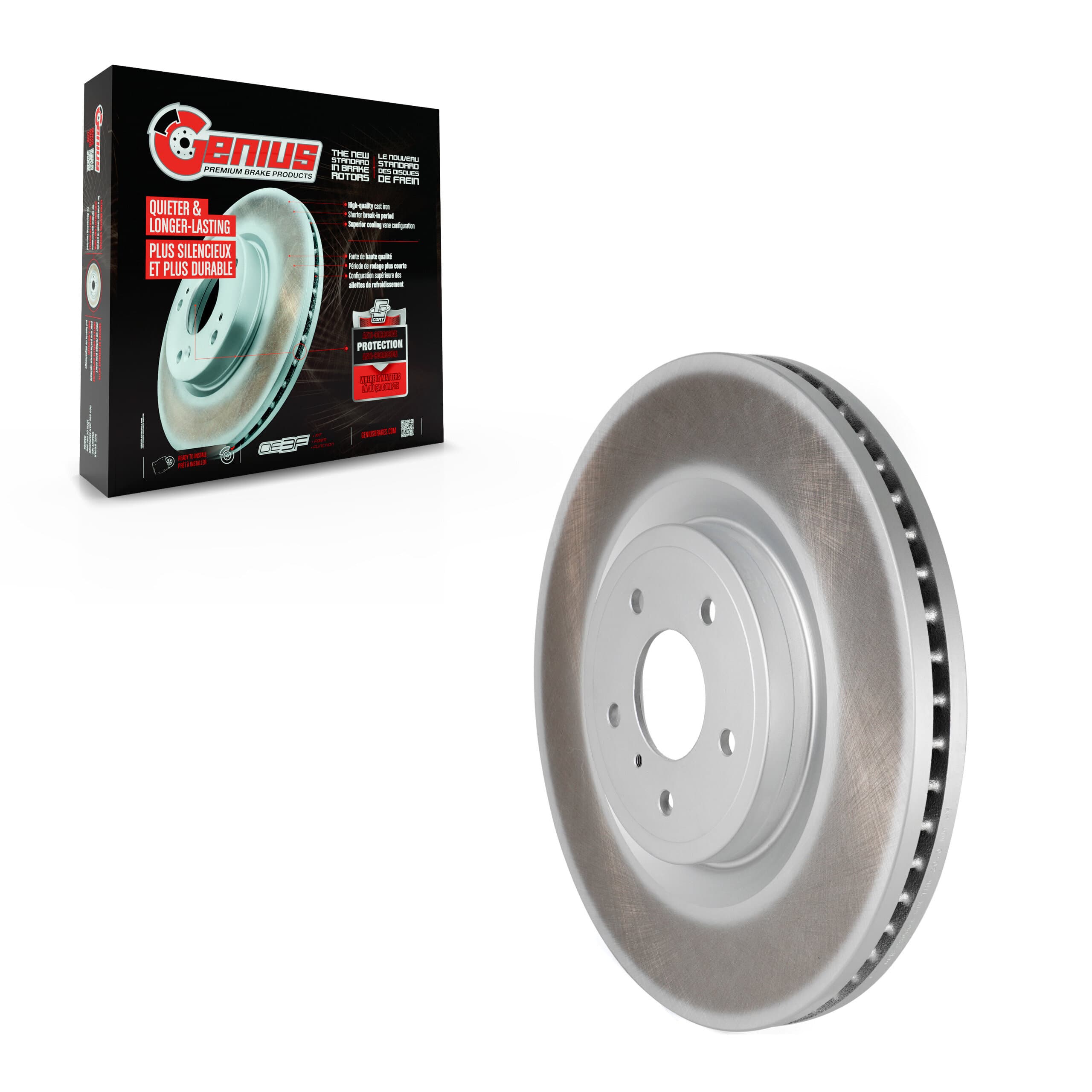 Genius - GCR-980664 - Front Disc Brake Rotor image 1