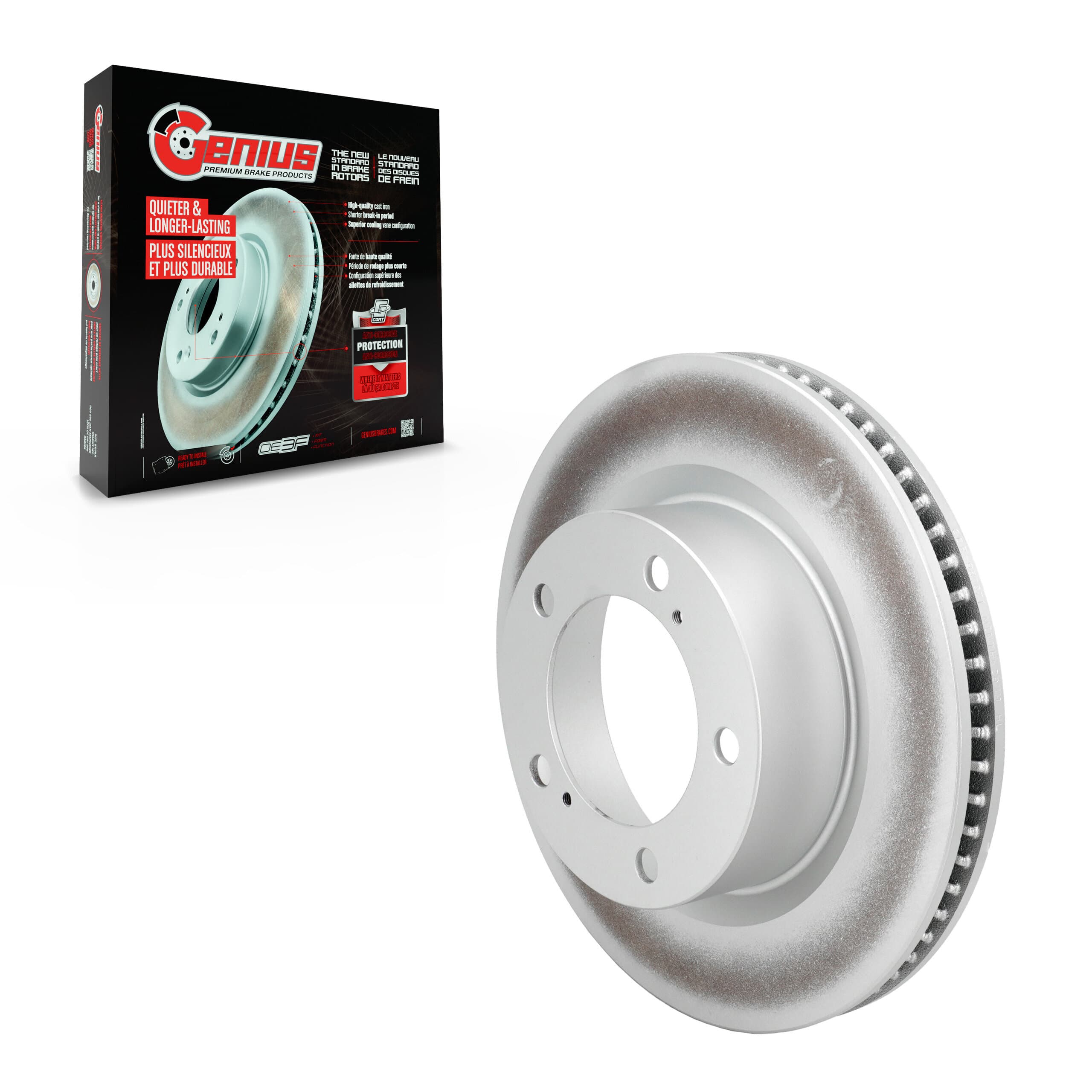 Genius - GCR-980671 - Front Disc Brake Rotor image 1