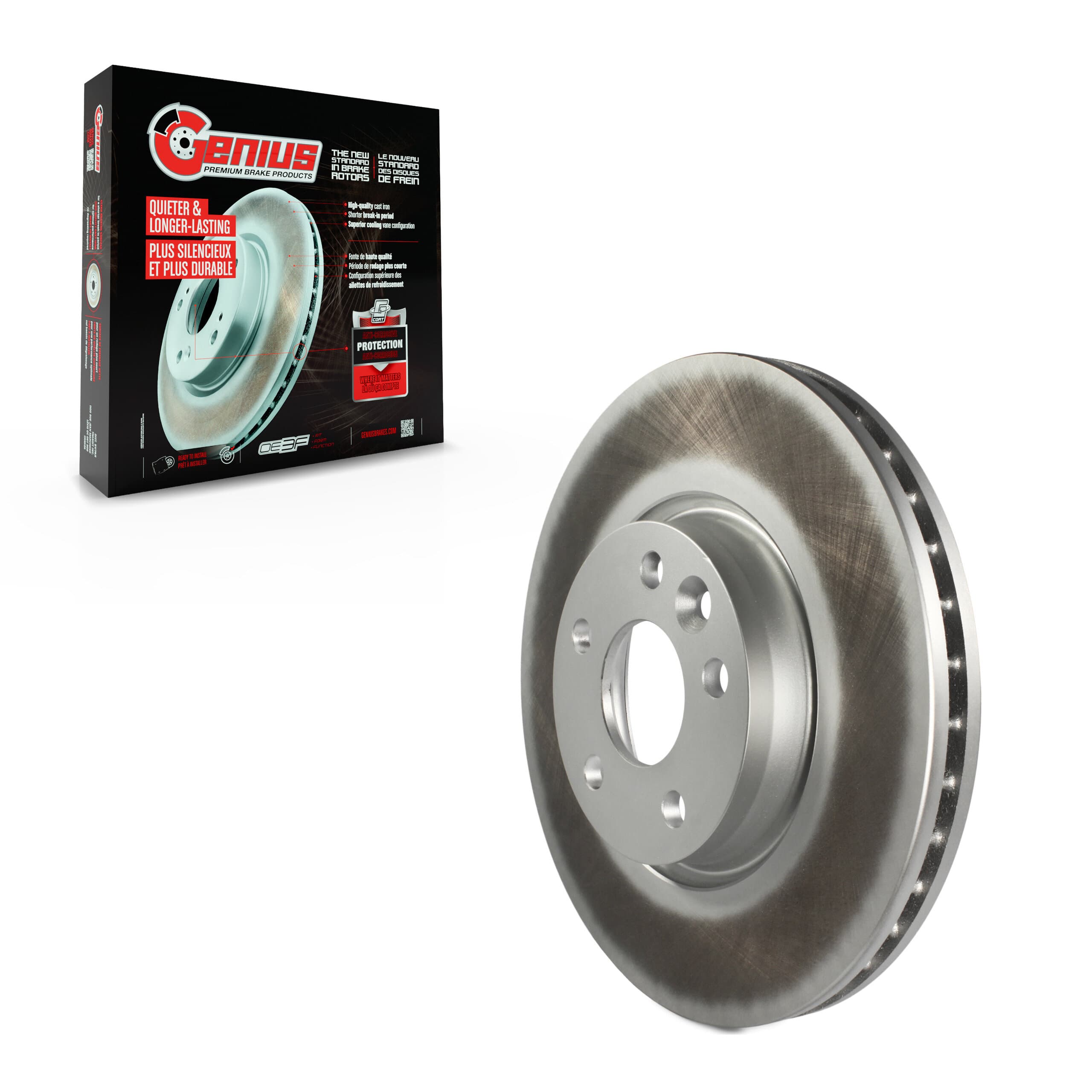 Genius - GCR-980725 - Front Disc Brake Rotor image 1