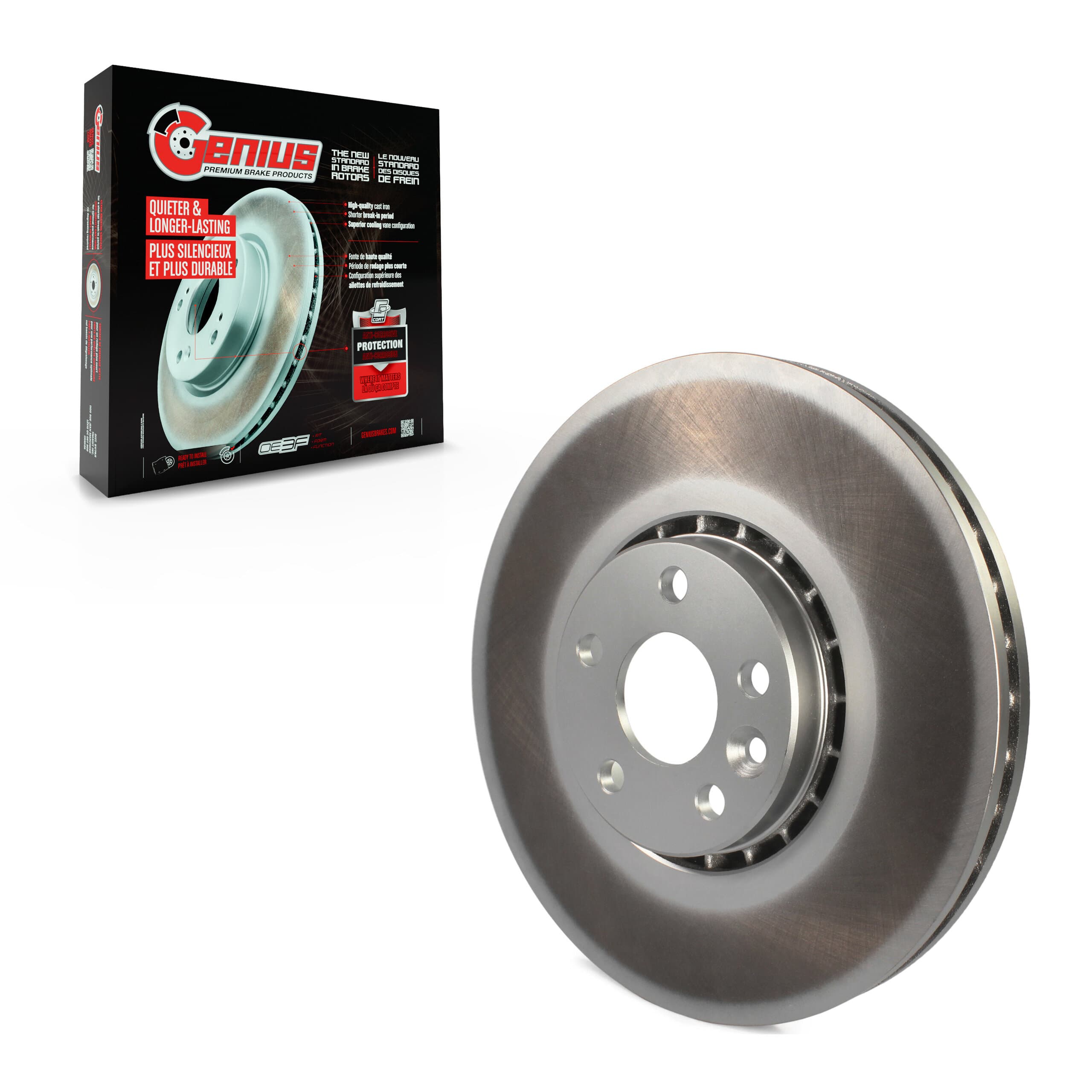 Genius - GCR-980779 - Front Disc Brake Rotor image 1