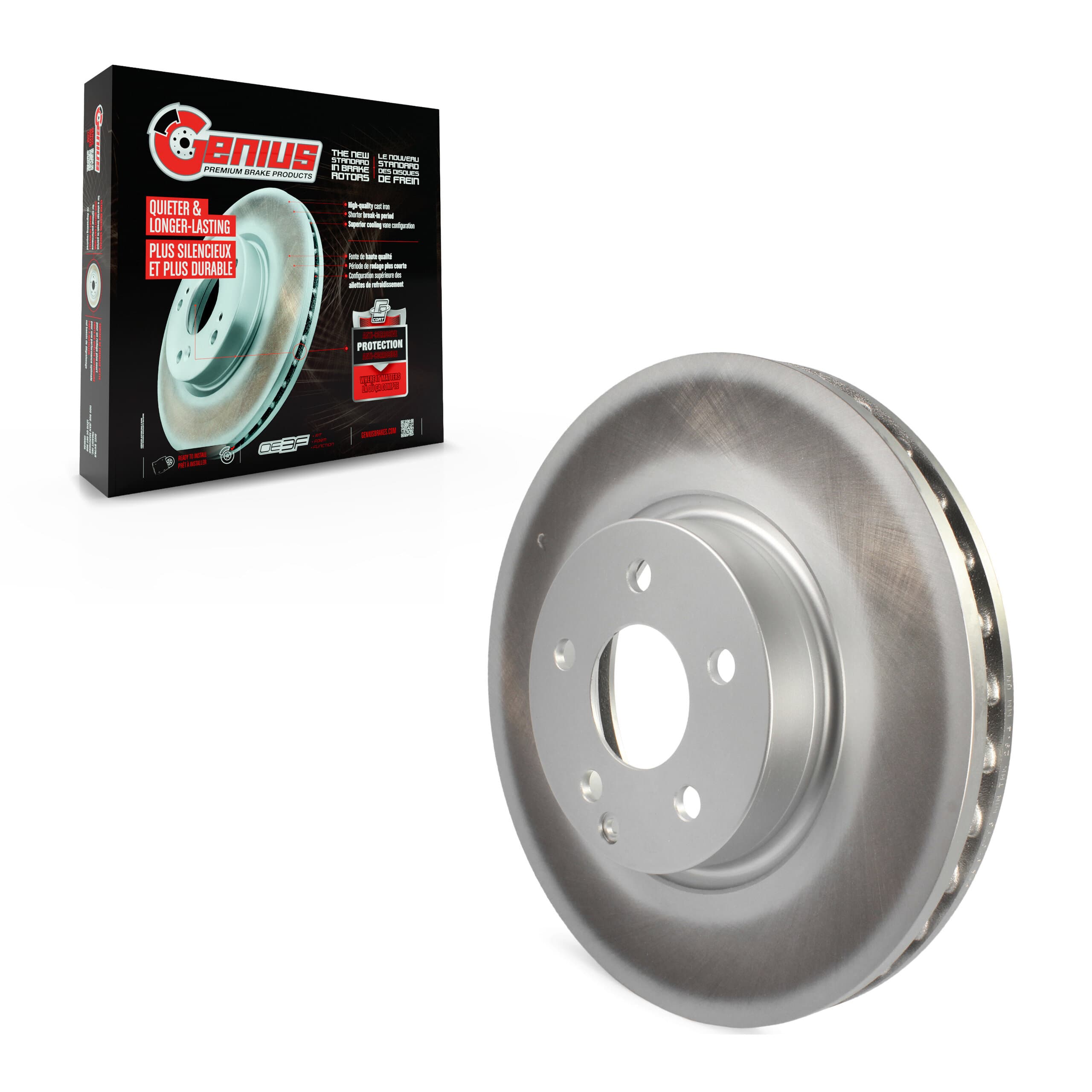 Genius - GCR-980793 - Front Disc Brake Rotor image 1