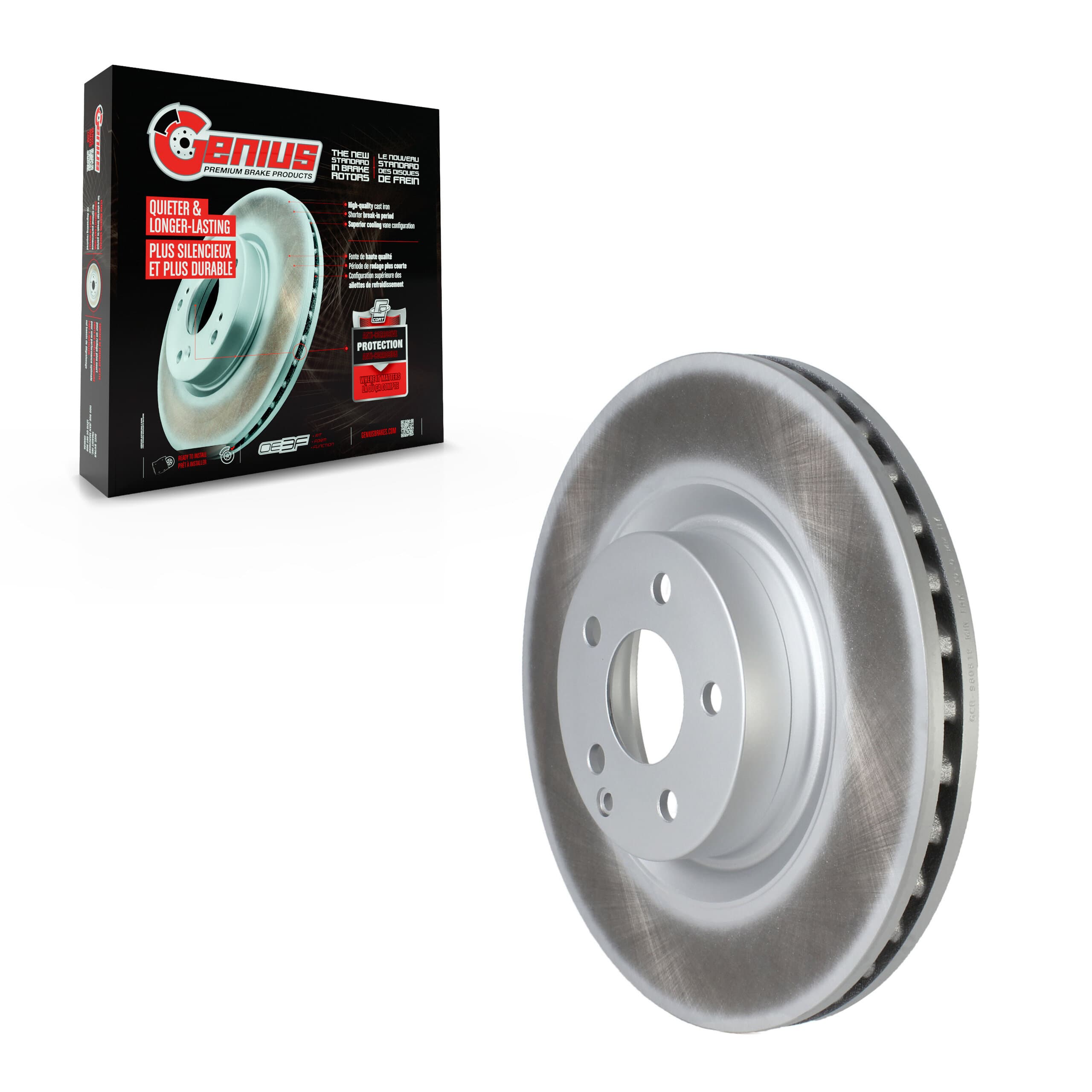 Genius - GCR-980818 - Front Disc Brake Rotor image 1