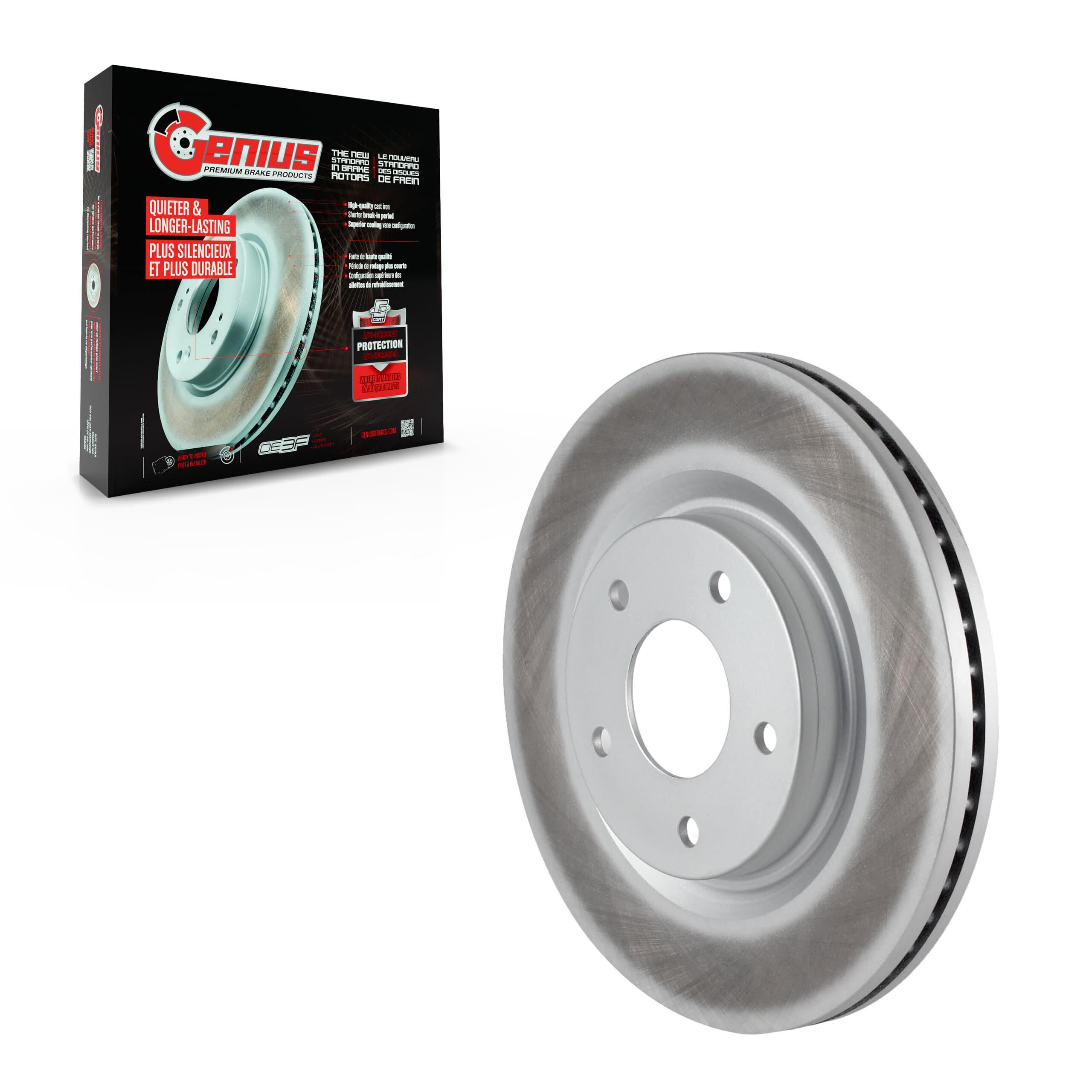 Genius - GCR-980864 - Front Disc Brake Rotor image 1