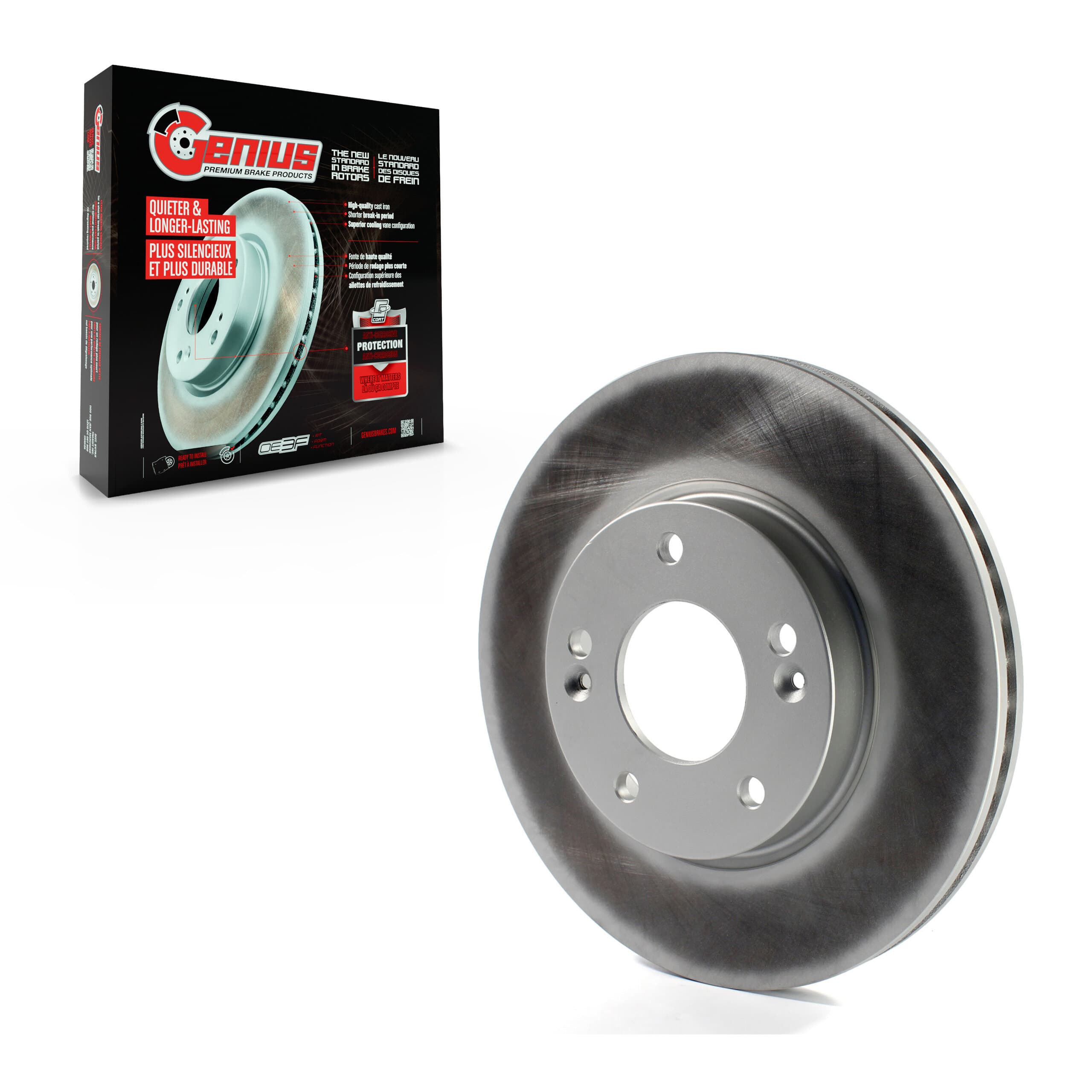 Genius - GCR-980897 - Front Disc Brake Rotor image 1