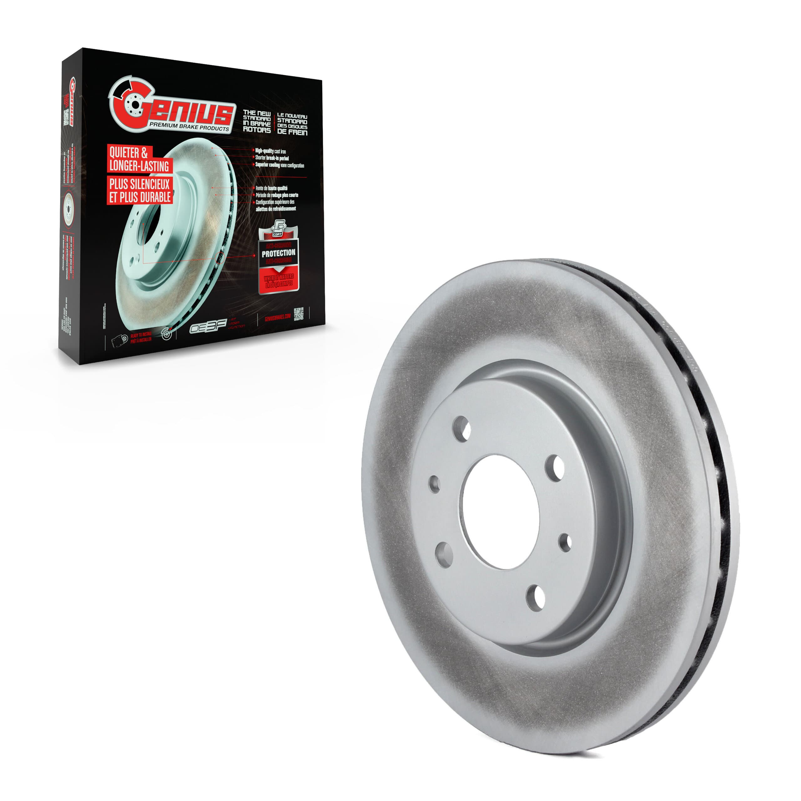 Genius - GCR-980950 - Front Disc Brake Rotor image 1