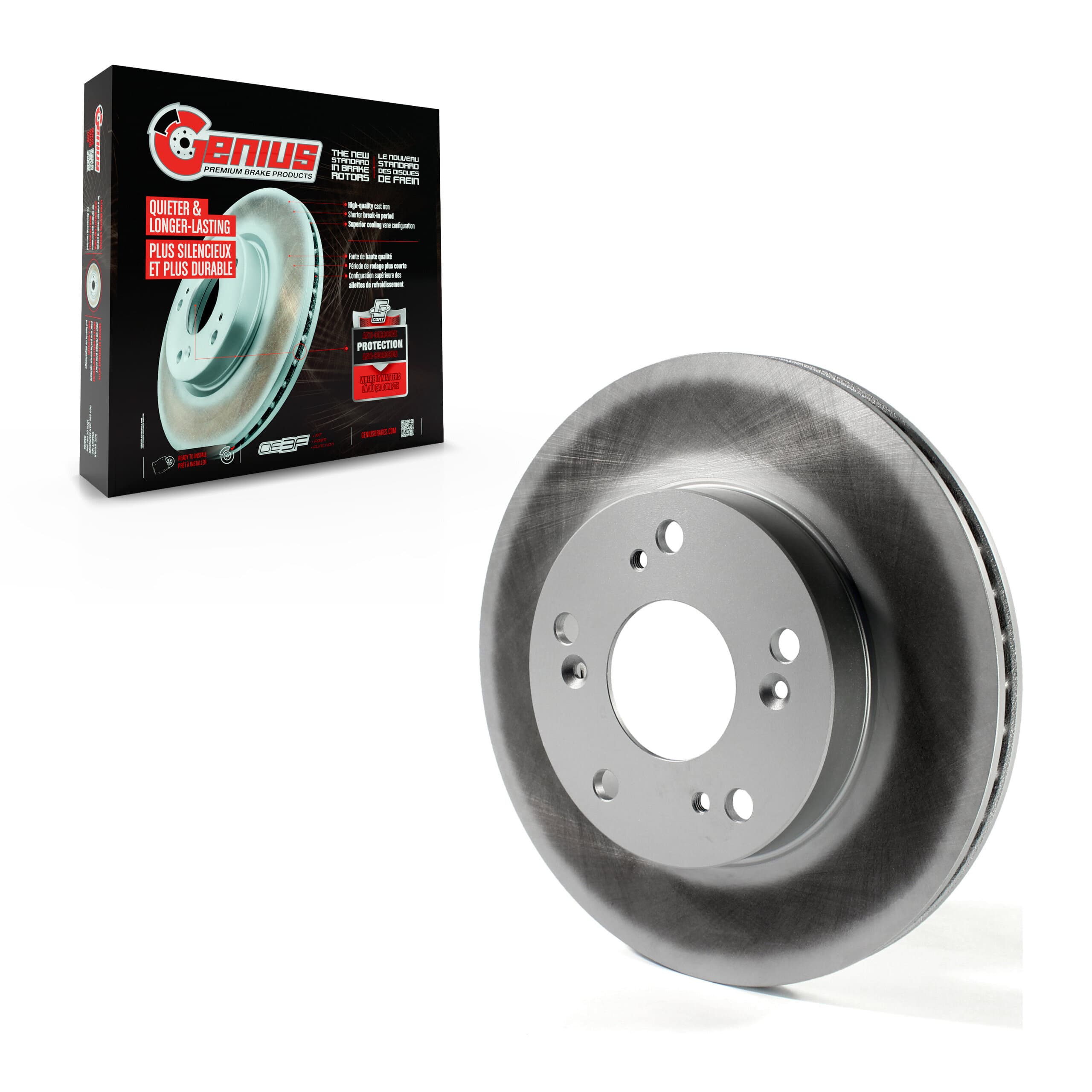 Genius - GCR-980952 - Front Disc Brake Rotor image 1