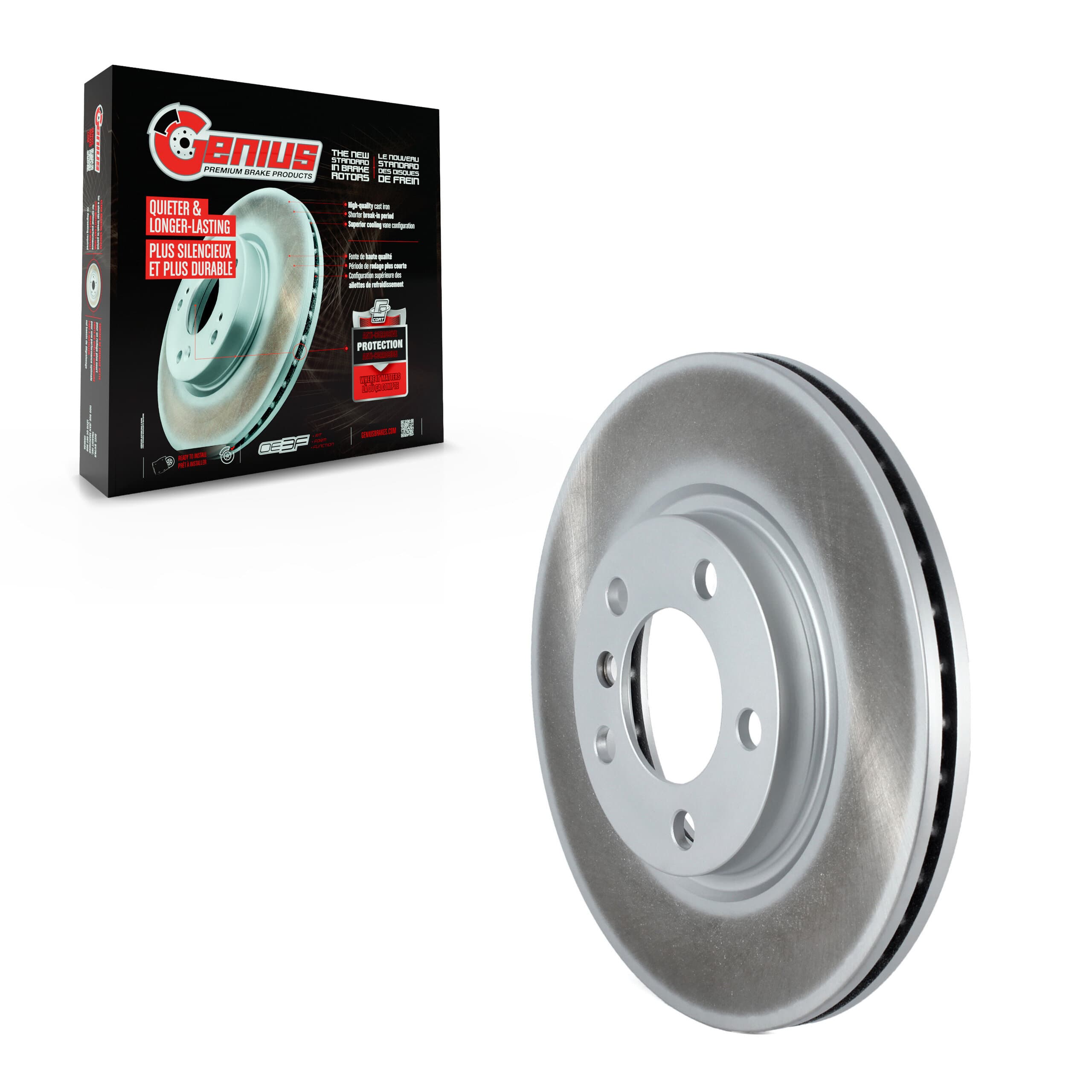 Genius - GCR-980967 - Front Disc Brake Rotor image 1