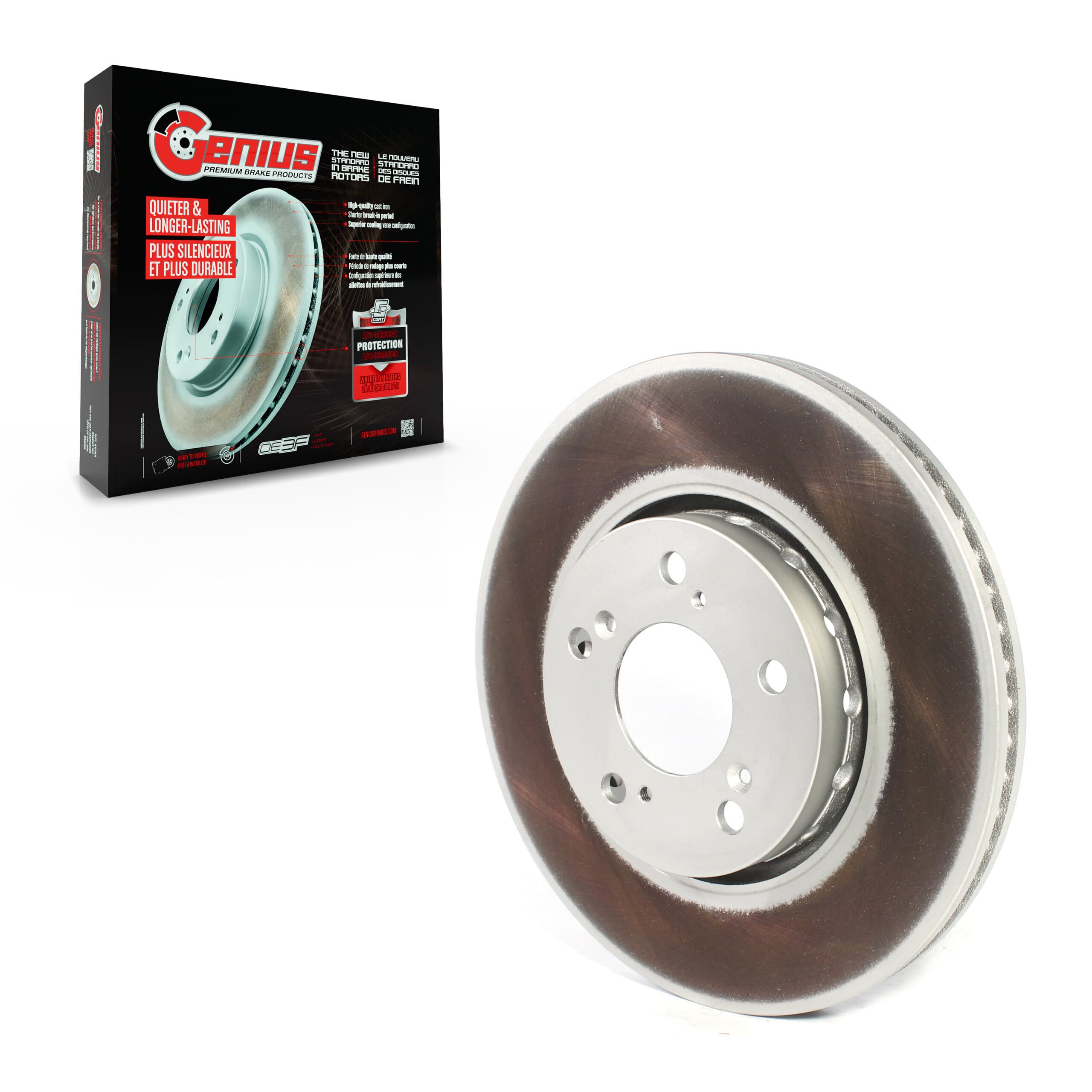 Genius - GCR-981019 - Front Disc Brake Rotor image 1