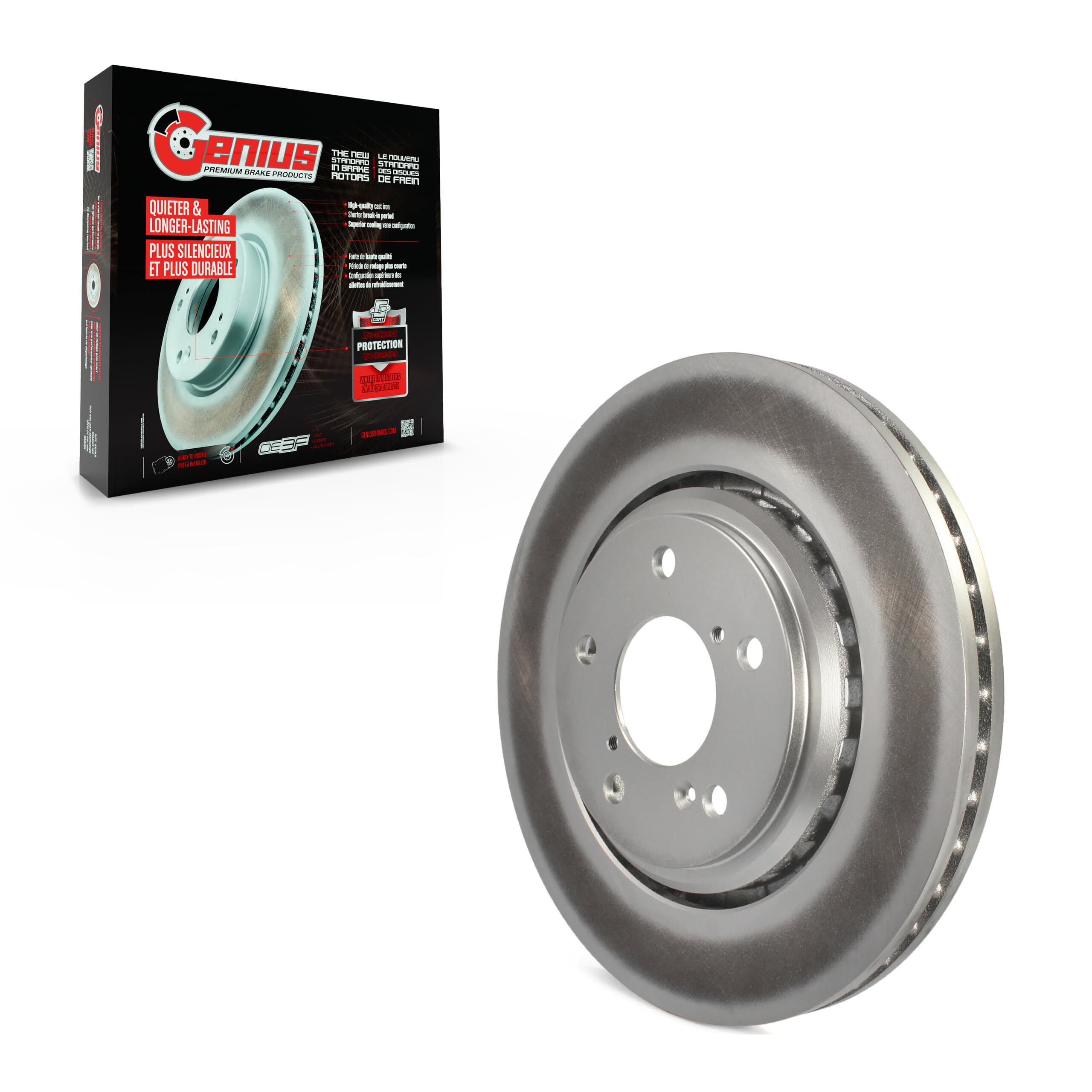 Genius - GCR-981053 - Front Disc Brake Rotor image 1