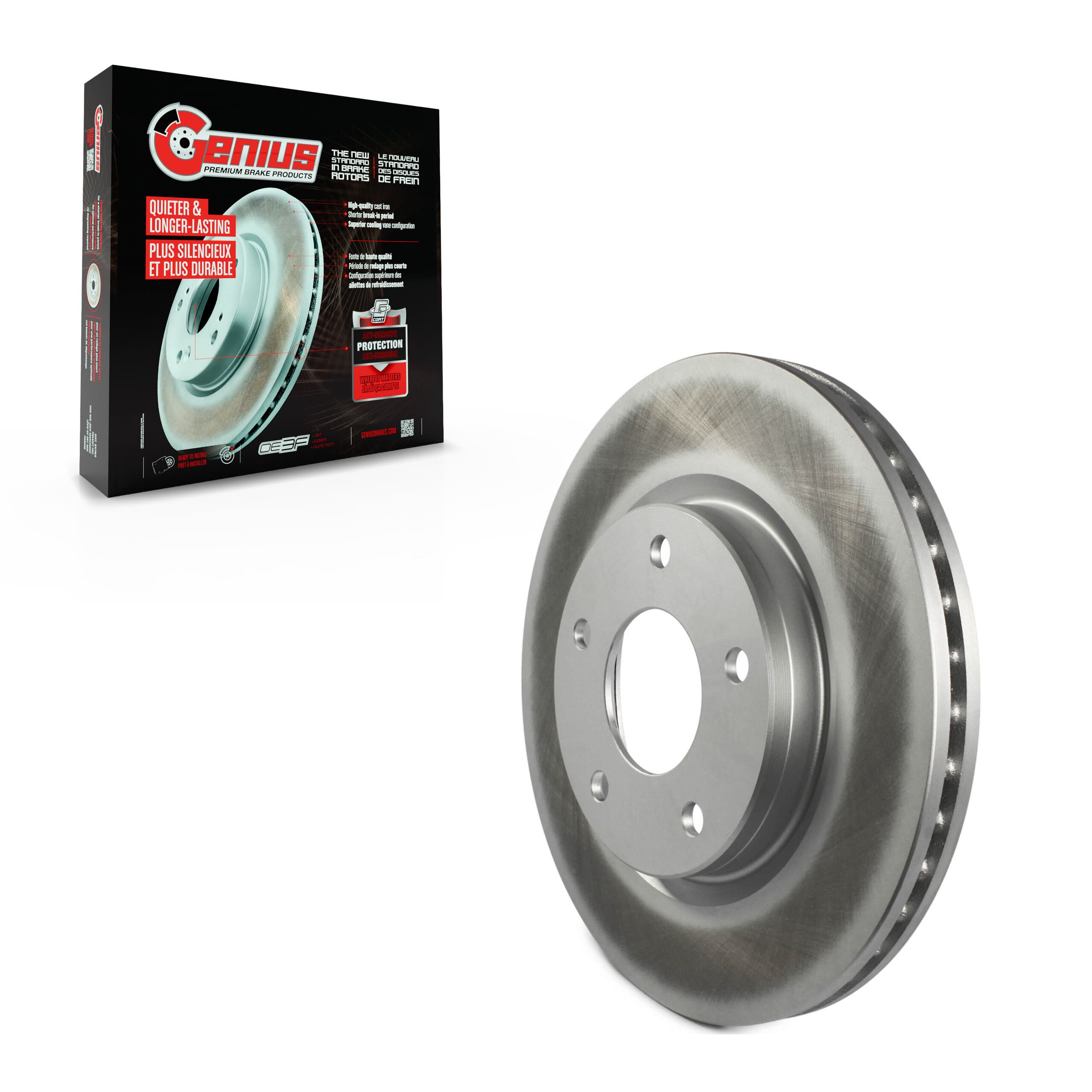 Genius - GCR-981470 - Front Disc Brake Rotor image 1