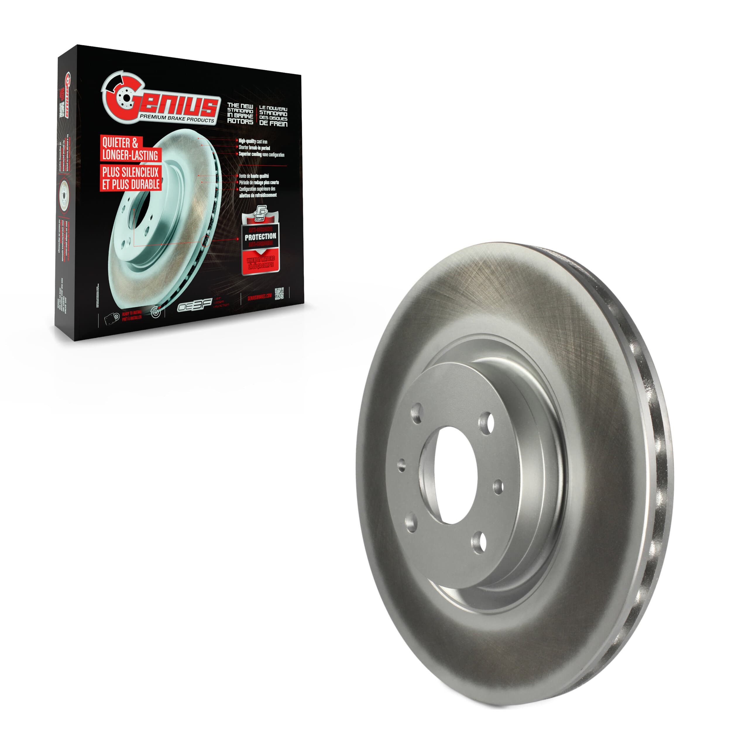 Genius - GCR-981771 - Front Disc Brake Rotor image 1