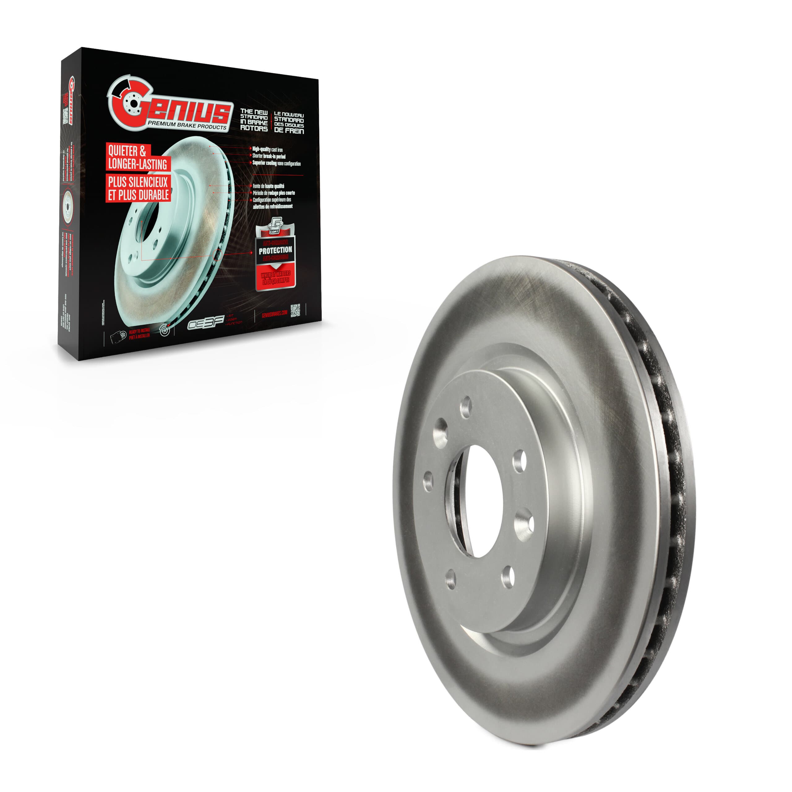 Genius - GCR-981773 - Front Disc Brake Rotor image 1