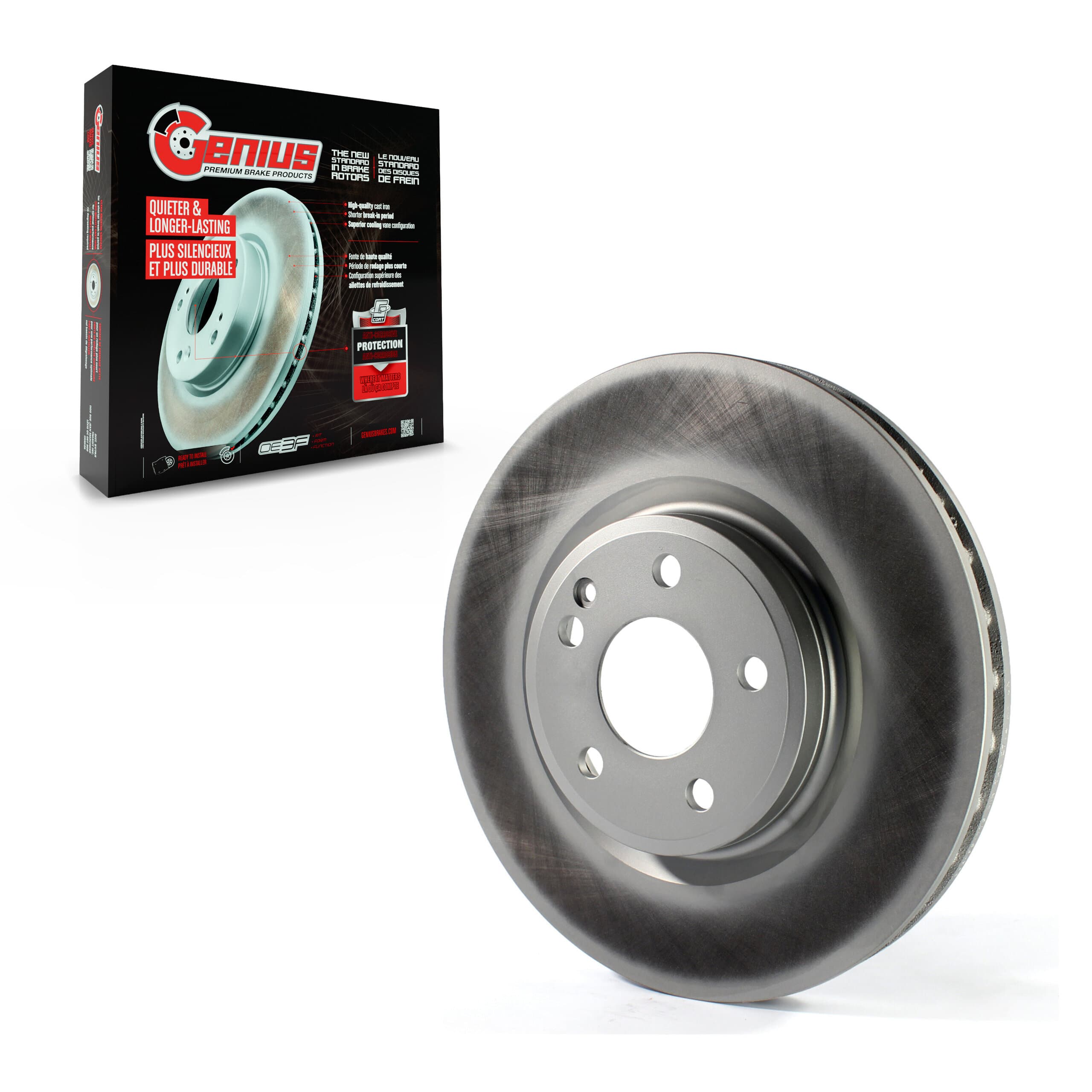 Genius - GCR-981775 - Front Disc Brake Rotor image 1
