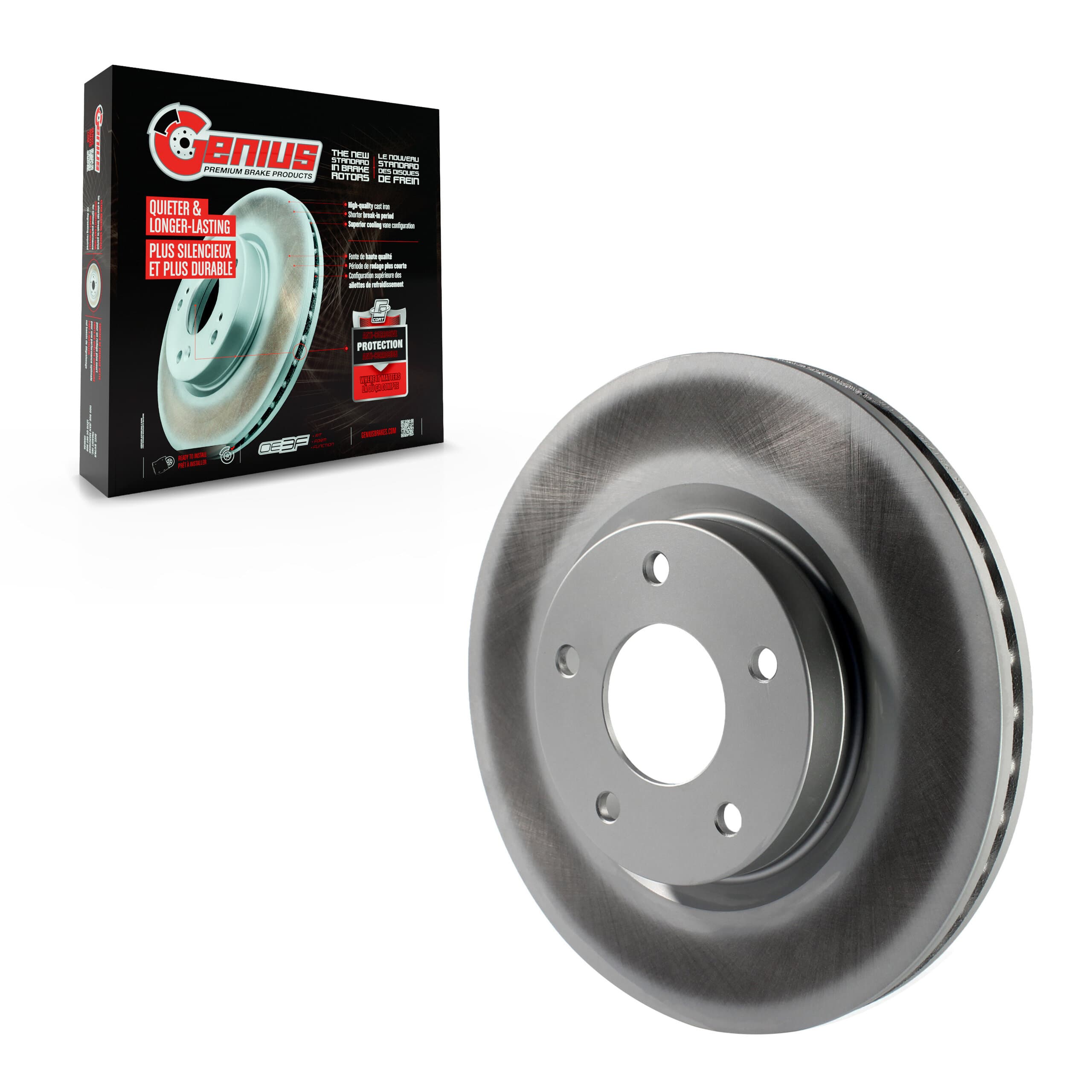 Genius - GCR-981780 - Front Disc Brake Rotor image 1