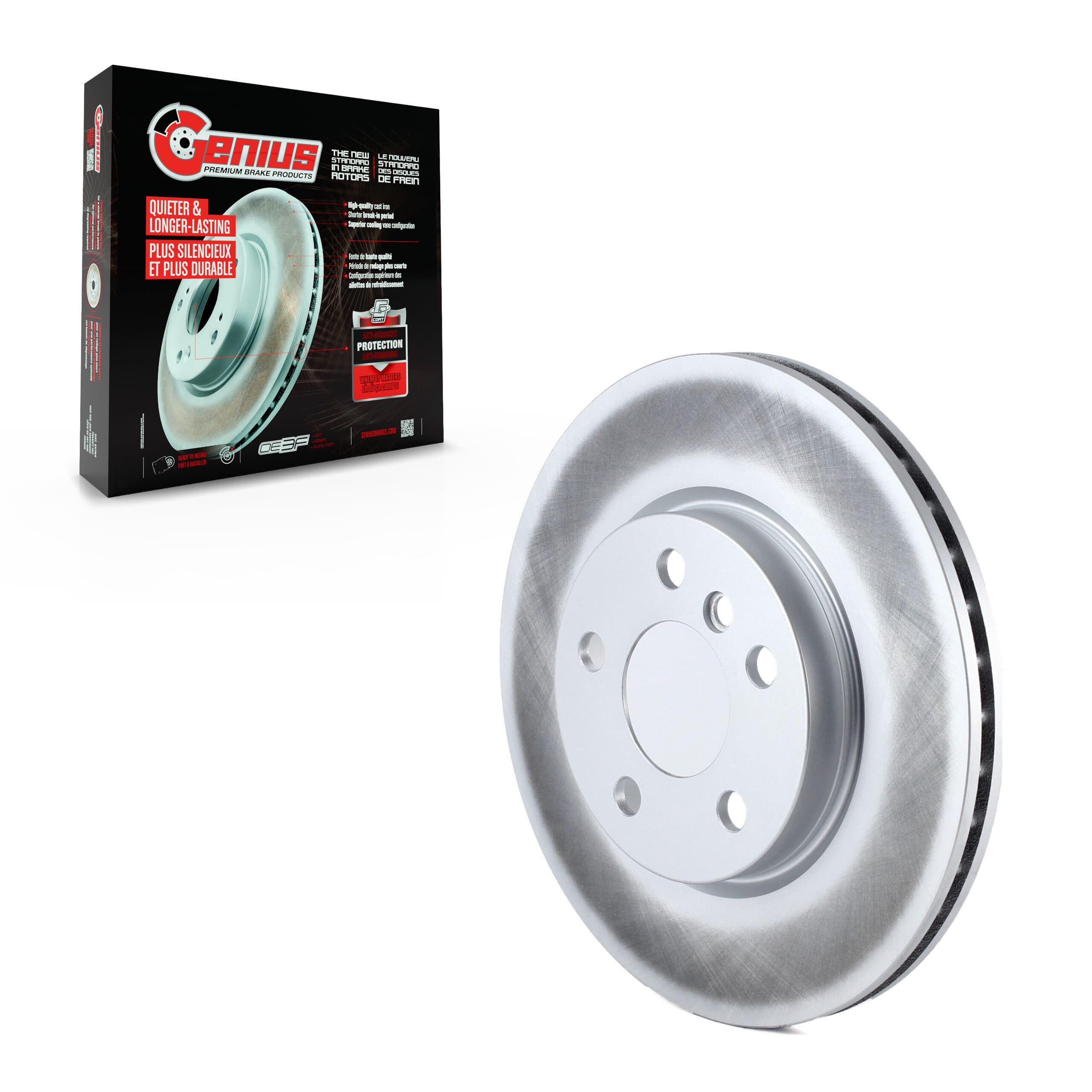 Genius - GCR-981823 - Front Disc Brake Rotor image 1