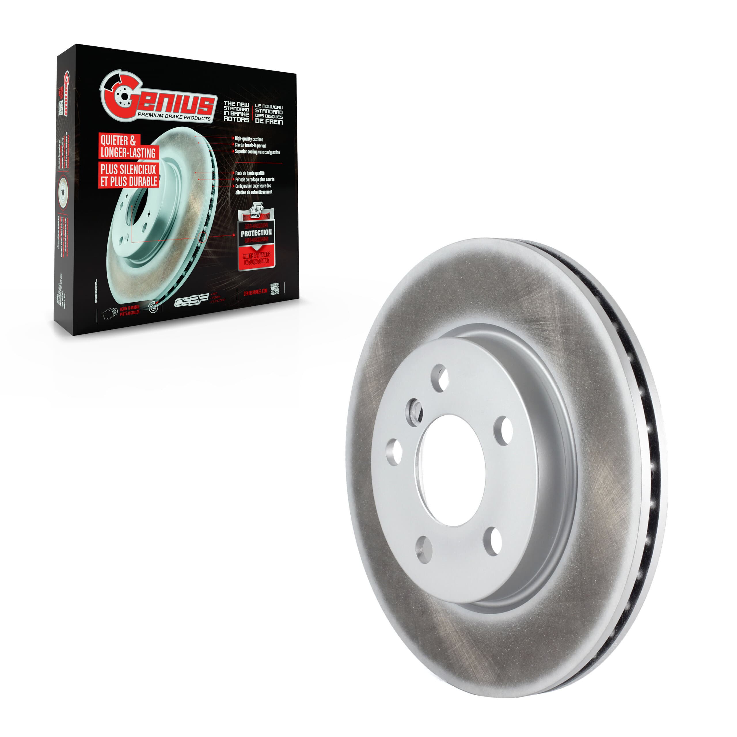 Genius - GCR-982067 - Front Disc Brake Rotor image 1