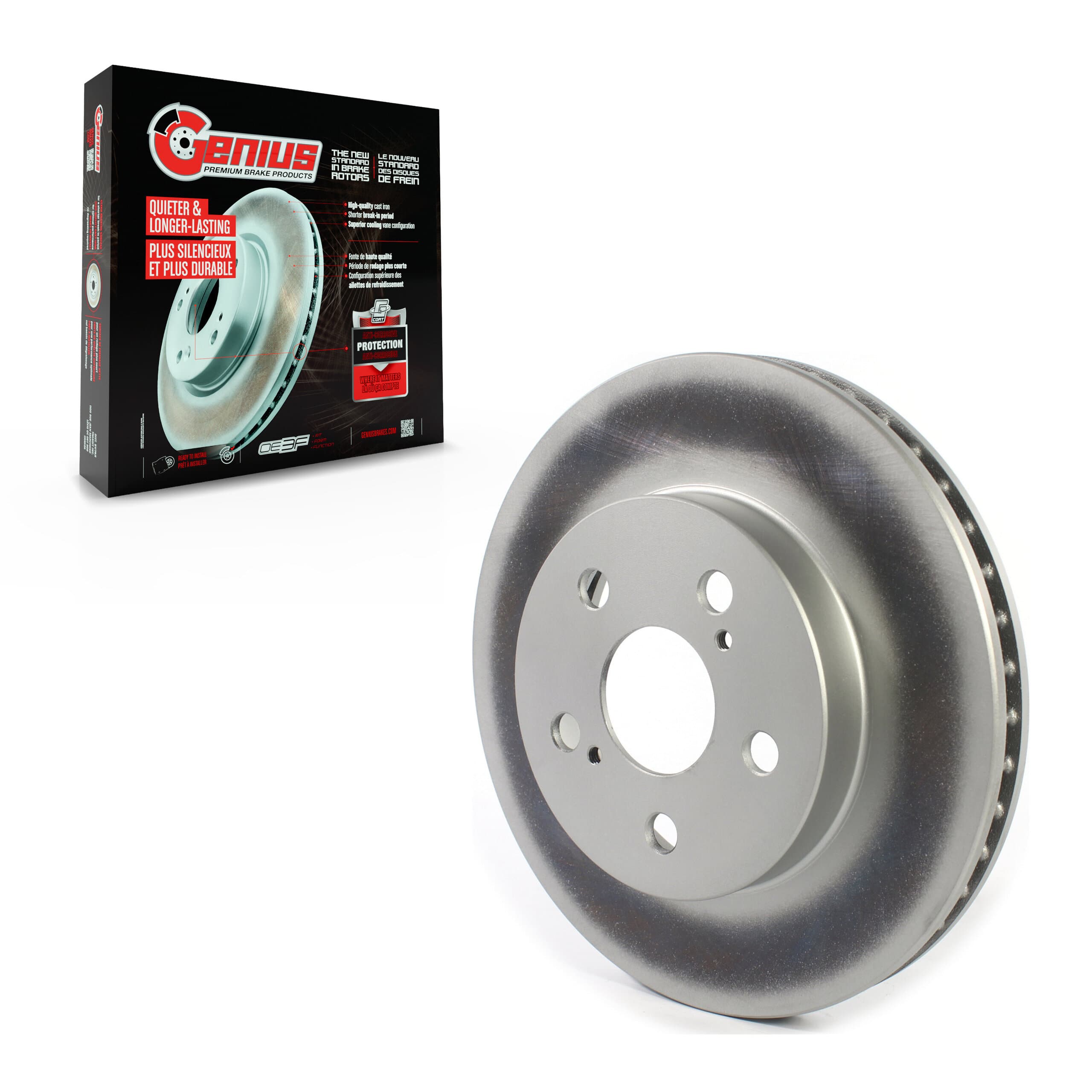 Genius - GCR-982071 - Front Disc Brake Rotor image 1