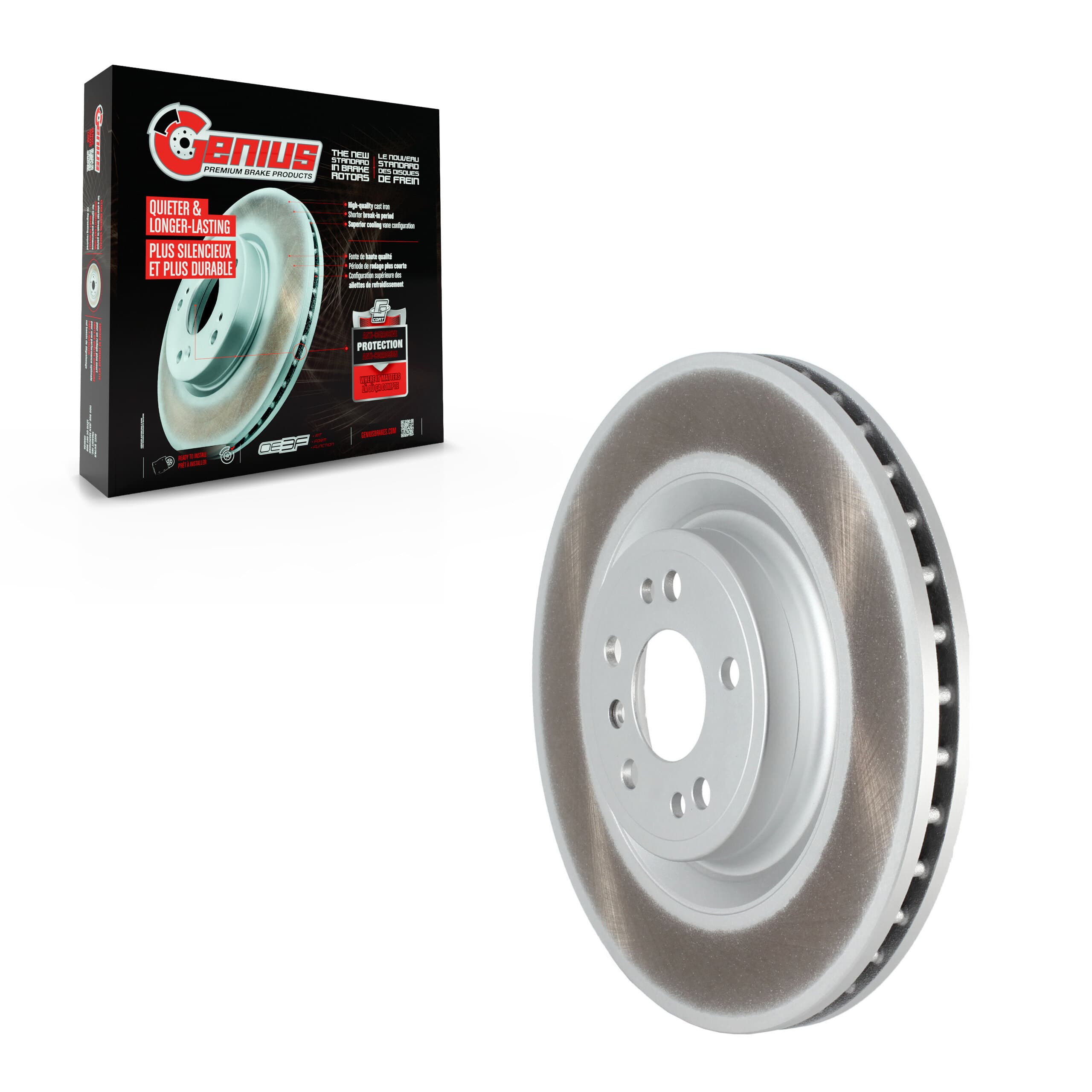 Genius - GCR-982121 - Front Disc Brake Rotor image 1