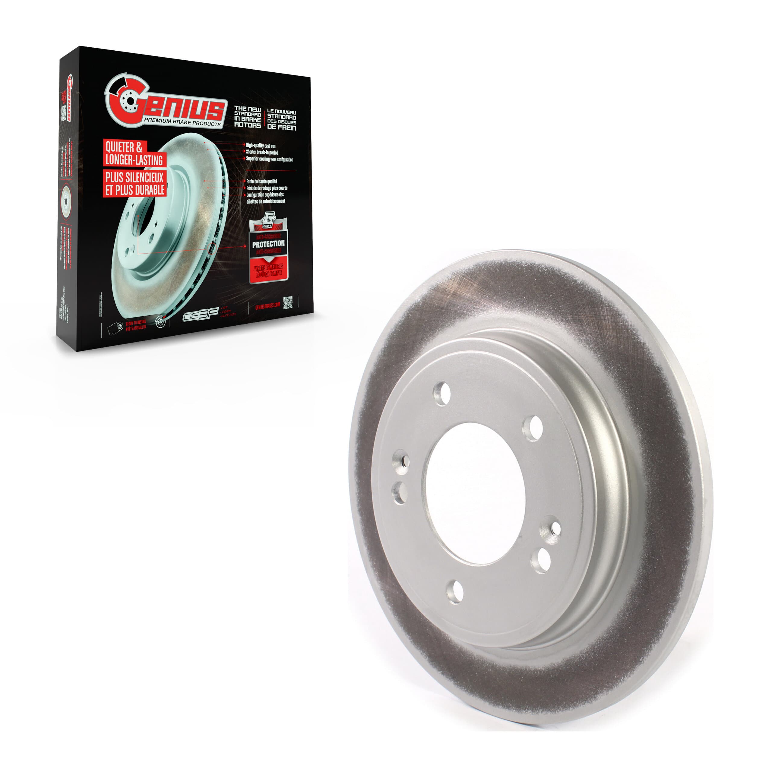 Genius - GCR-982143 - Rear Disc Brake Rotor image 1