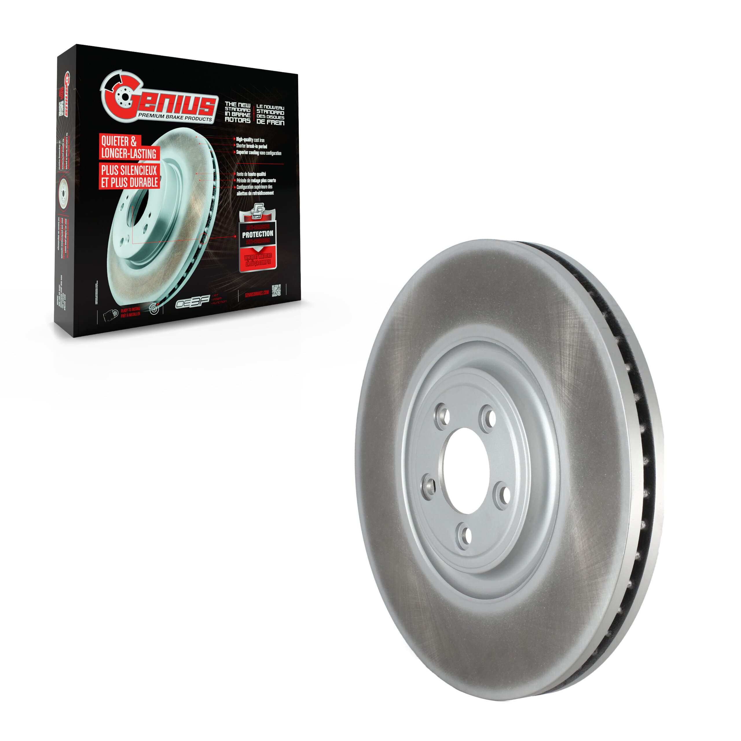Genius - GCR-982337 - Front Disc Brake Rotor image 1