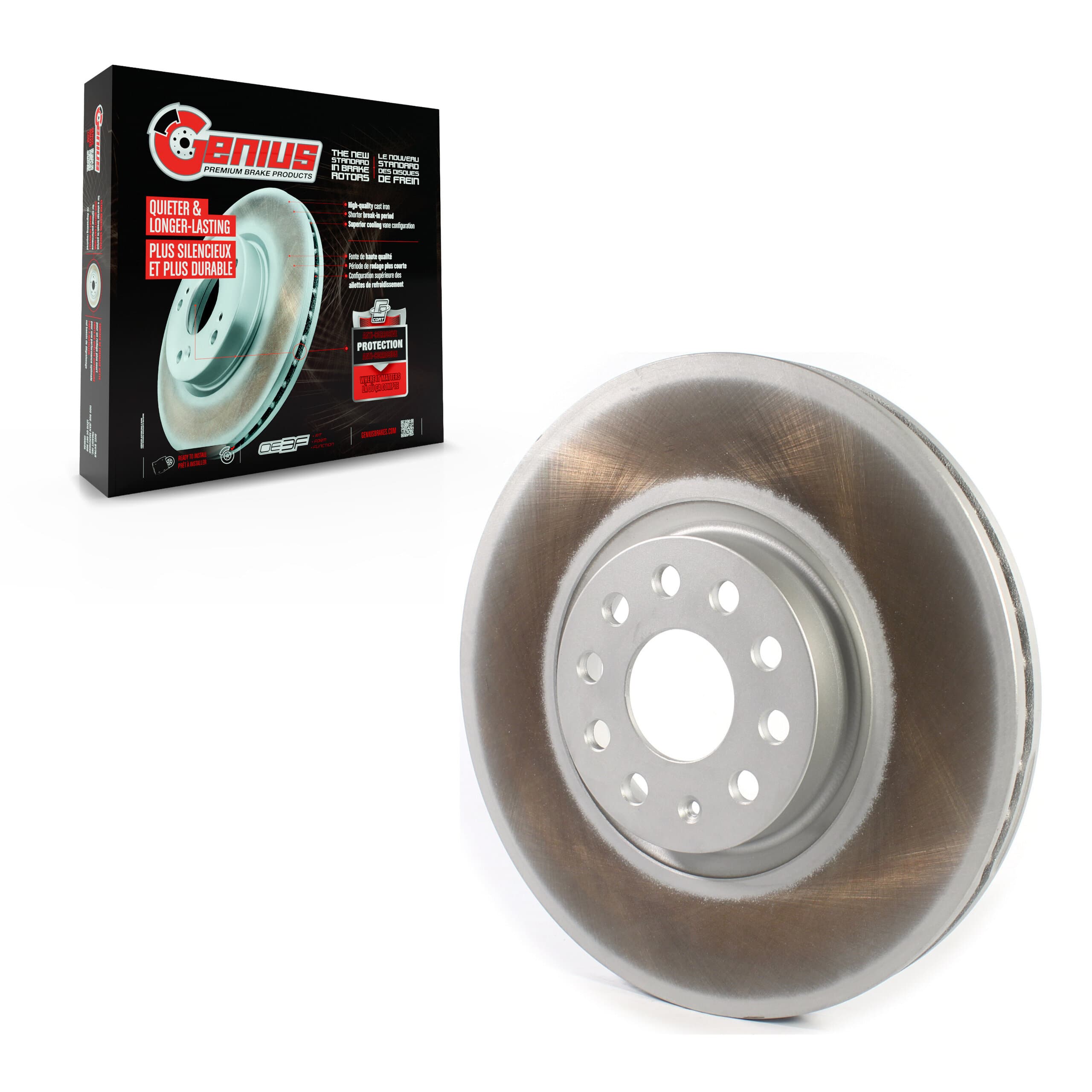 Genius - GCR-982348 - Front Disc Brake Rotor image 1