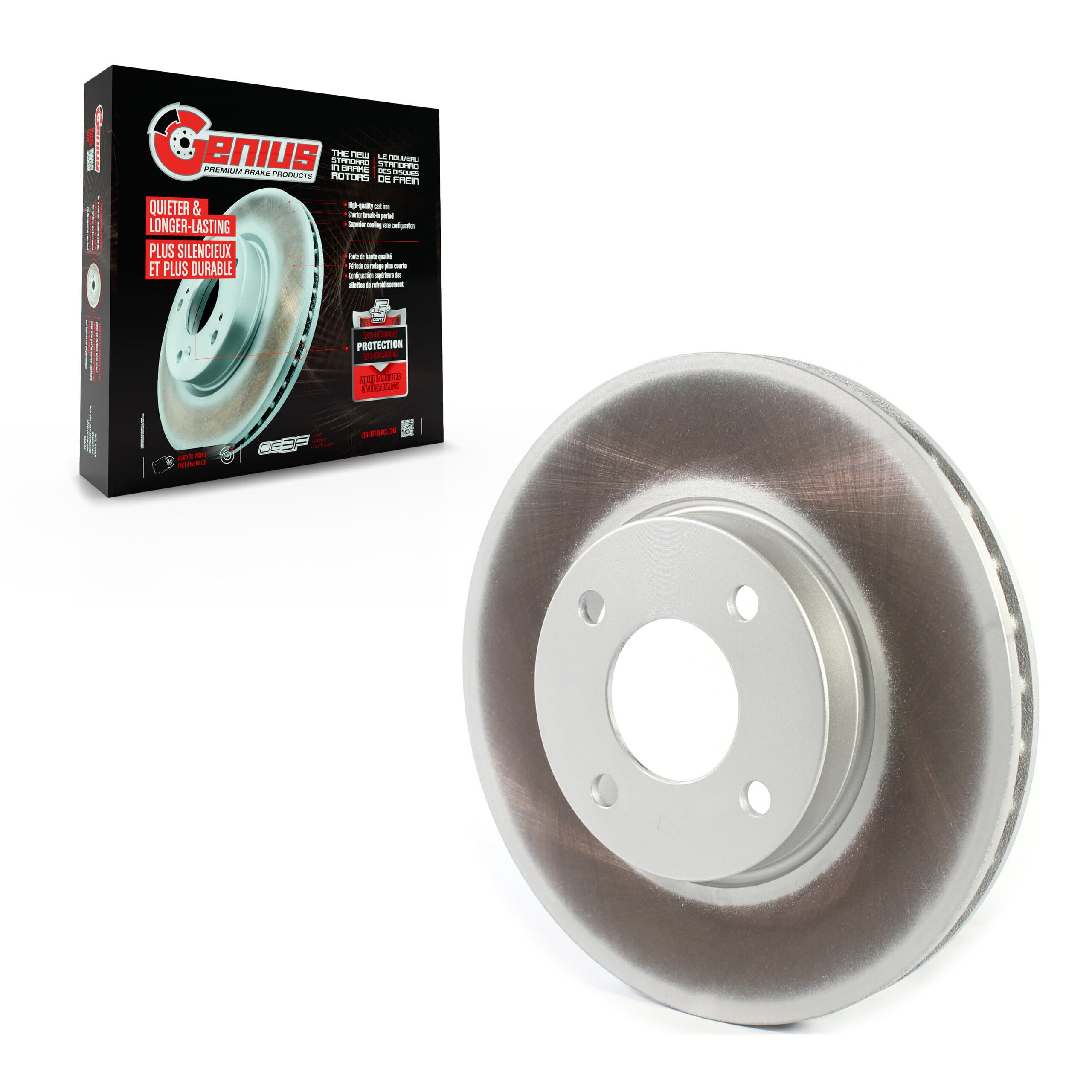 Genius - GCR-982407 - Front Disc Brake Rotor image 1