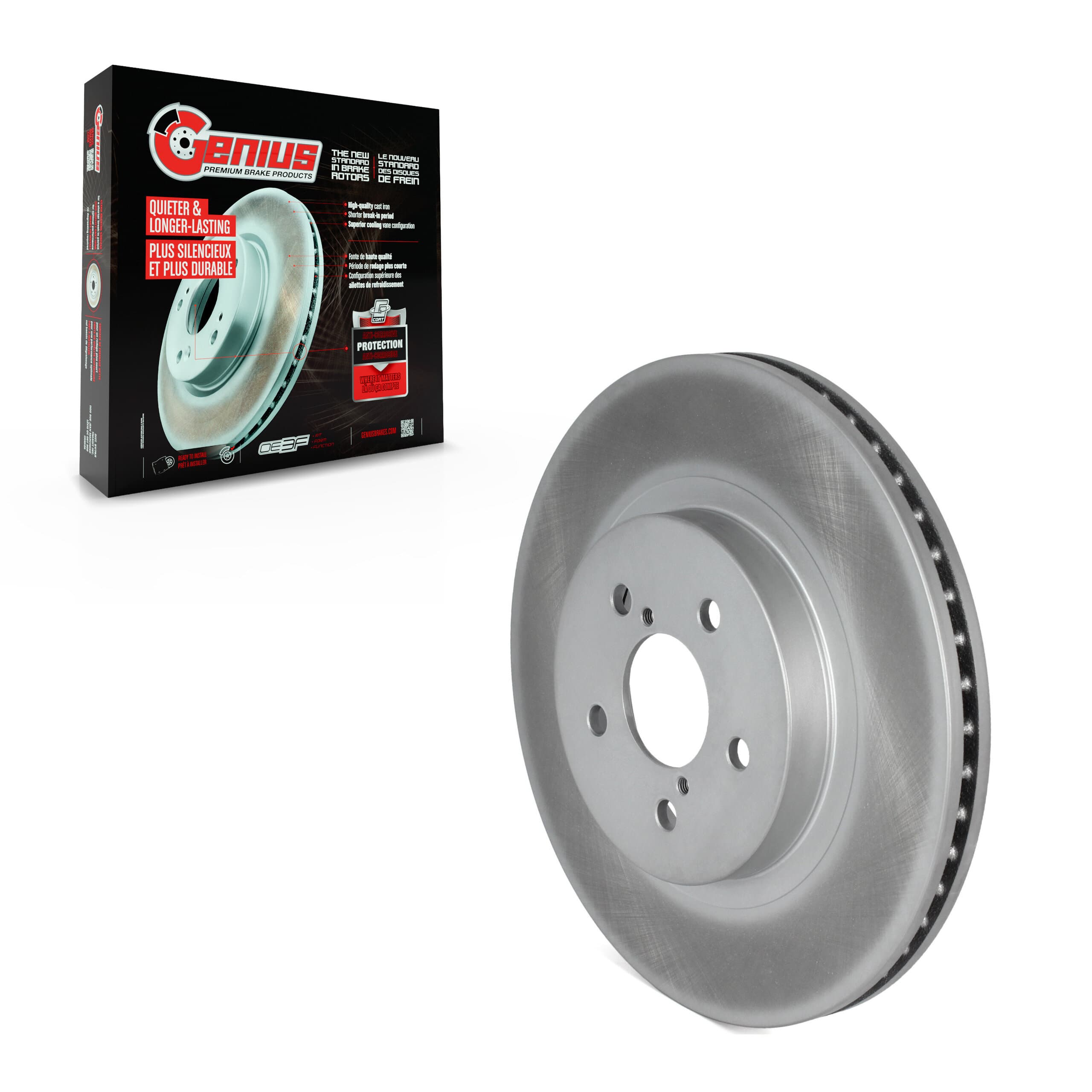 Genius - GCR-982487 - Front Disc Brake Rotor image 1