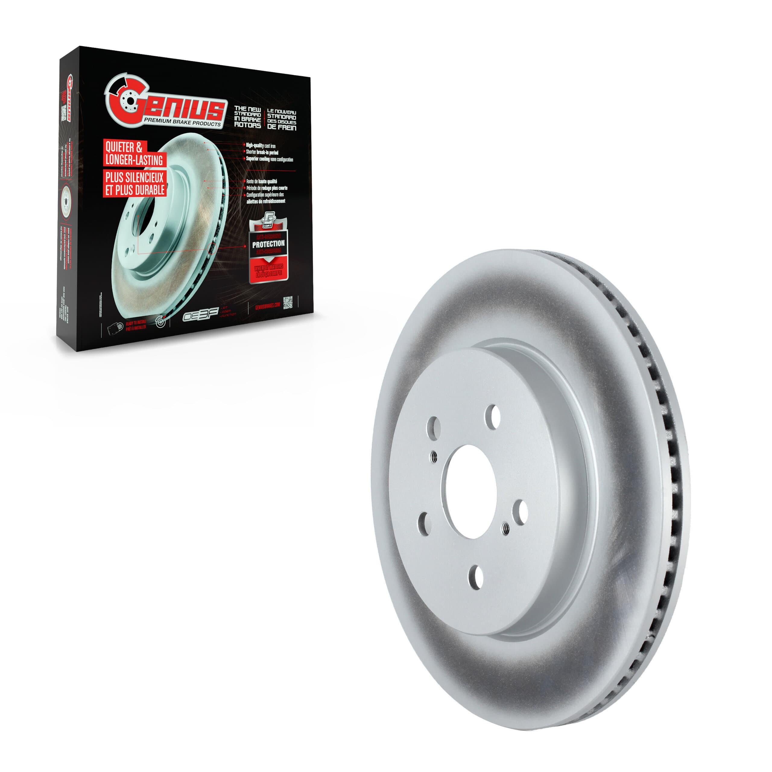 Genius - GCR-982491 - Front Disc Brake Rotor image 1
