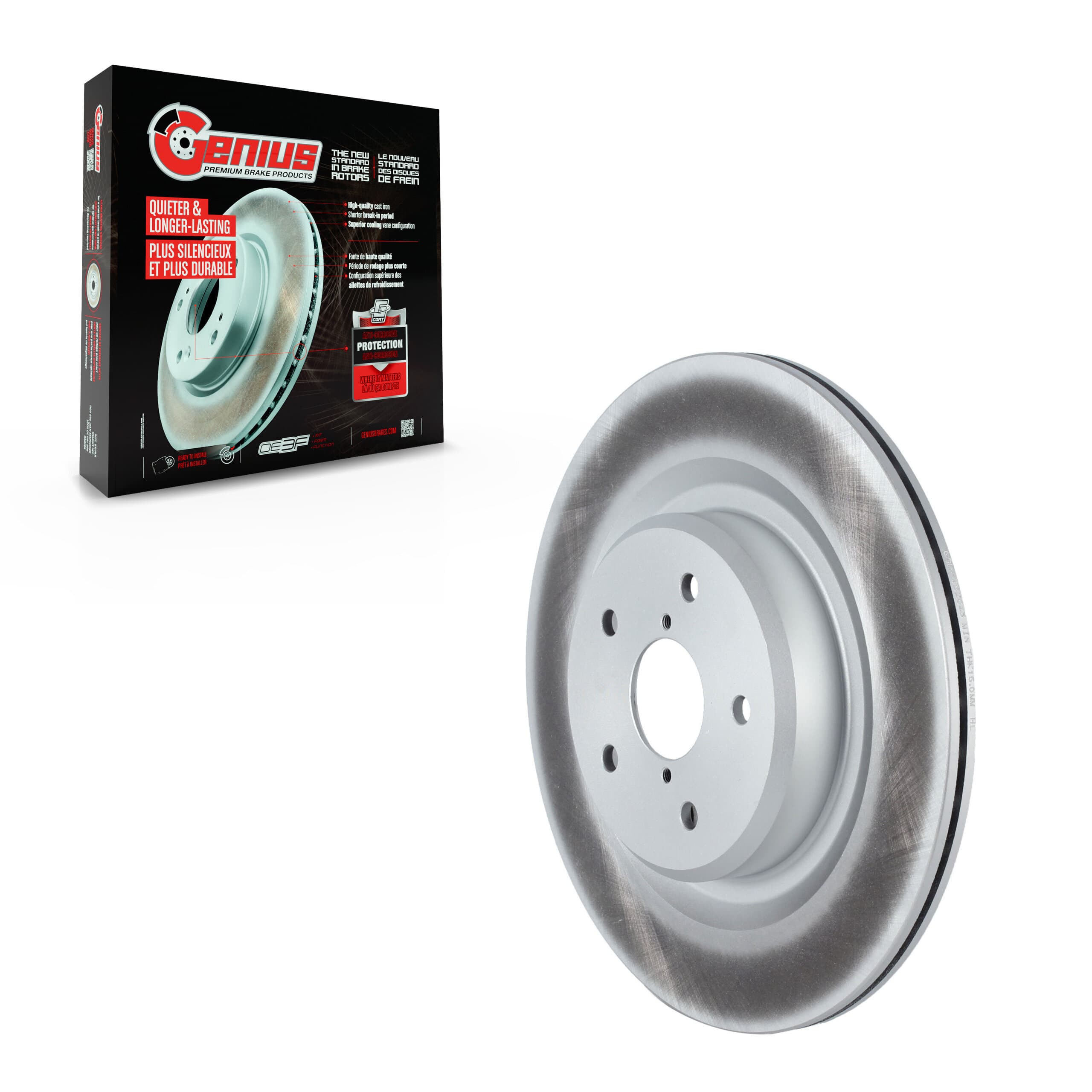 Genius - GCR-982543 - Rear Disc Brake Rotor image 1