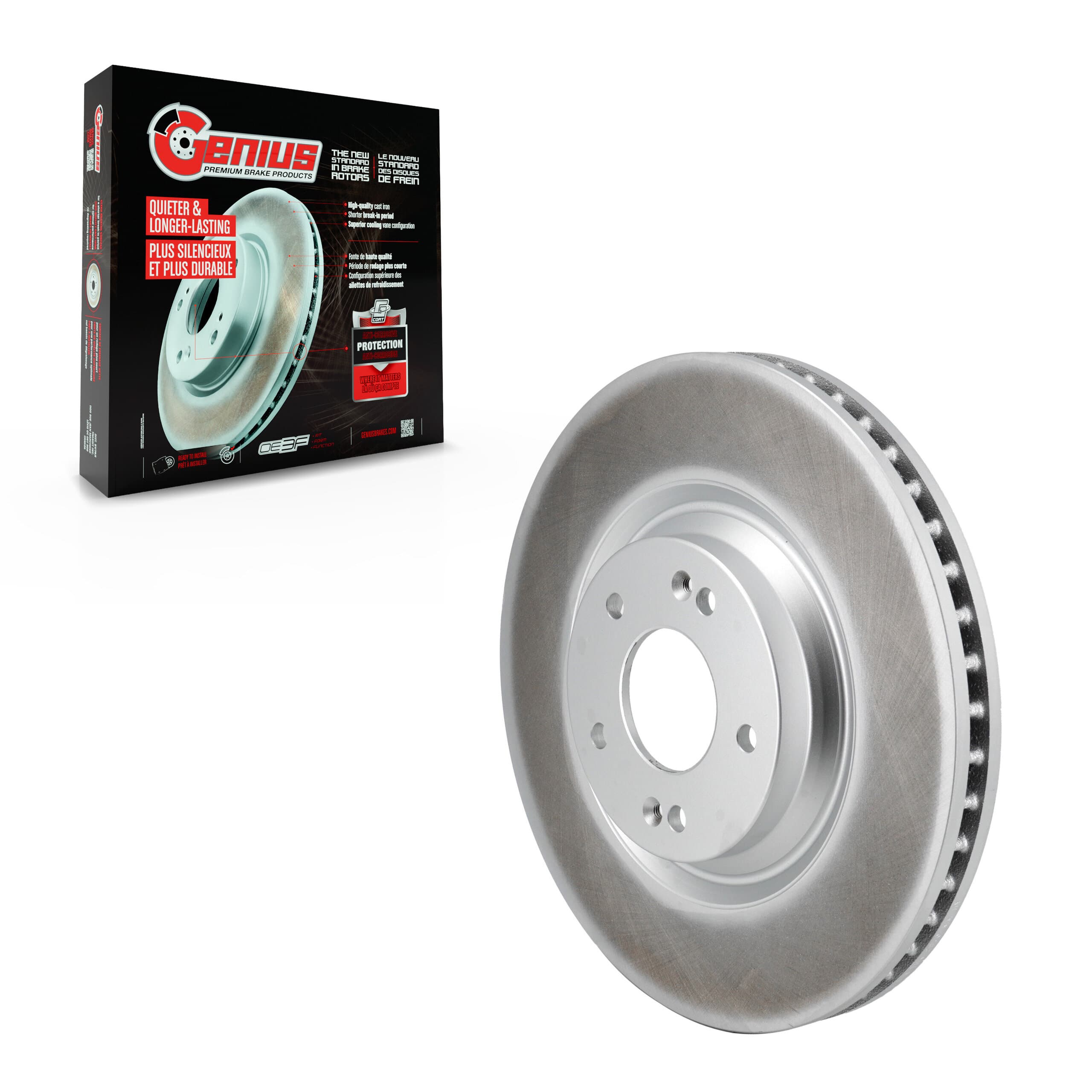 Genius - GCR-982565 - Front Disc Brake Rotor image 1