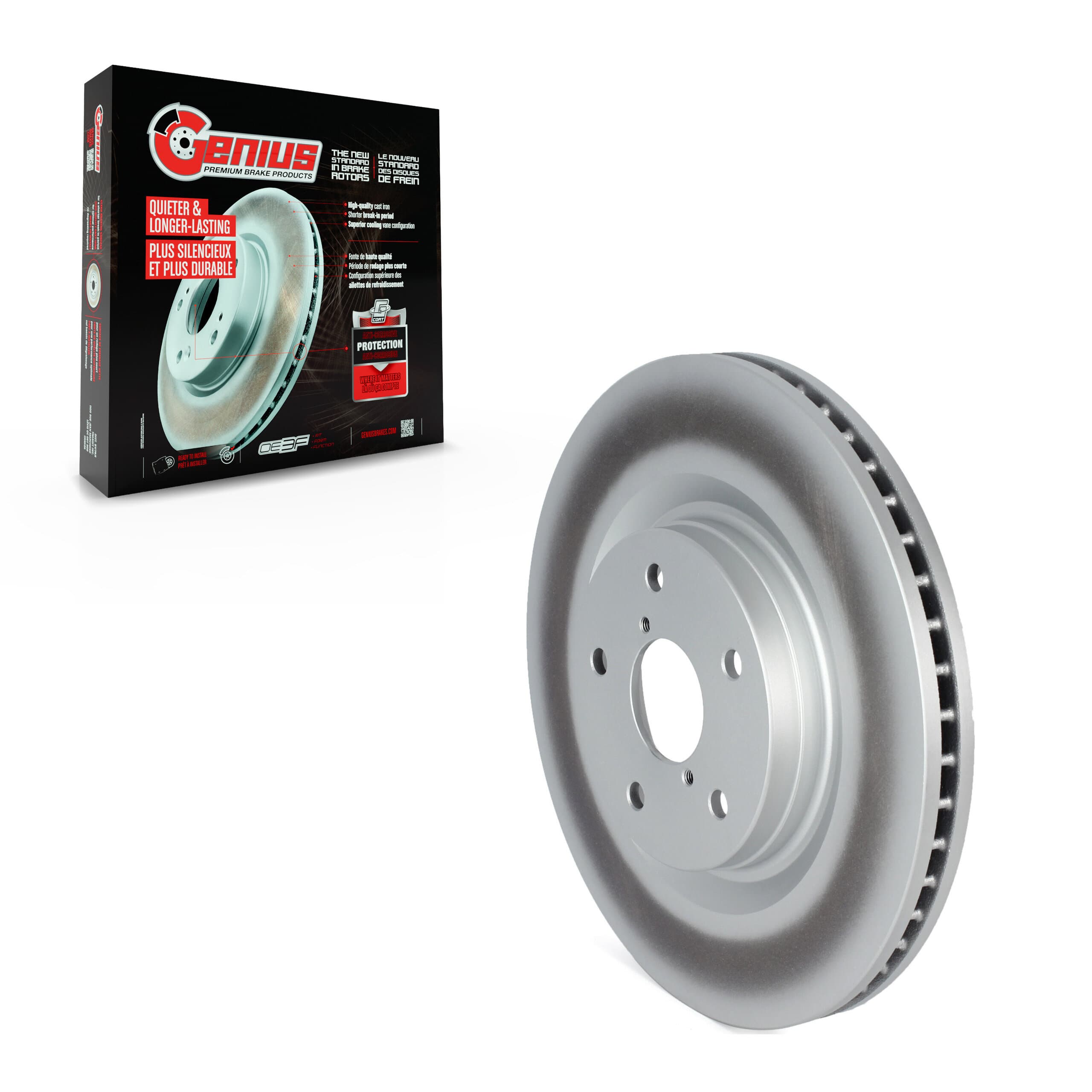Genius - GCR-982567 - Front Disc Brake Rotor image 1