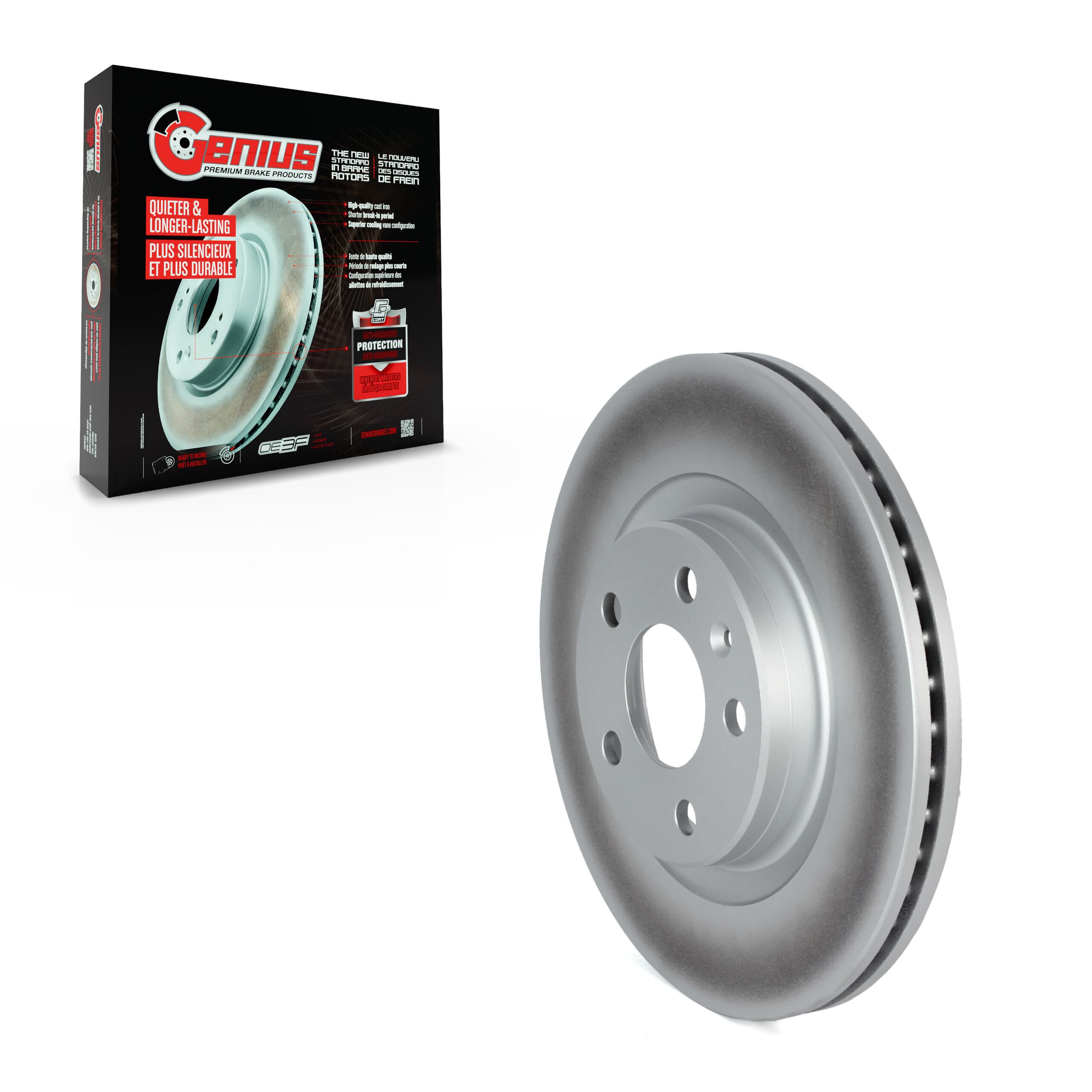 Genius - GCR-982591 - Front Disc Brake Rotor image 1
